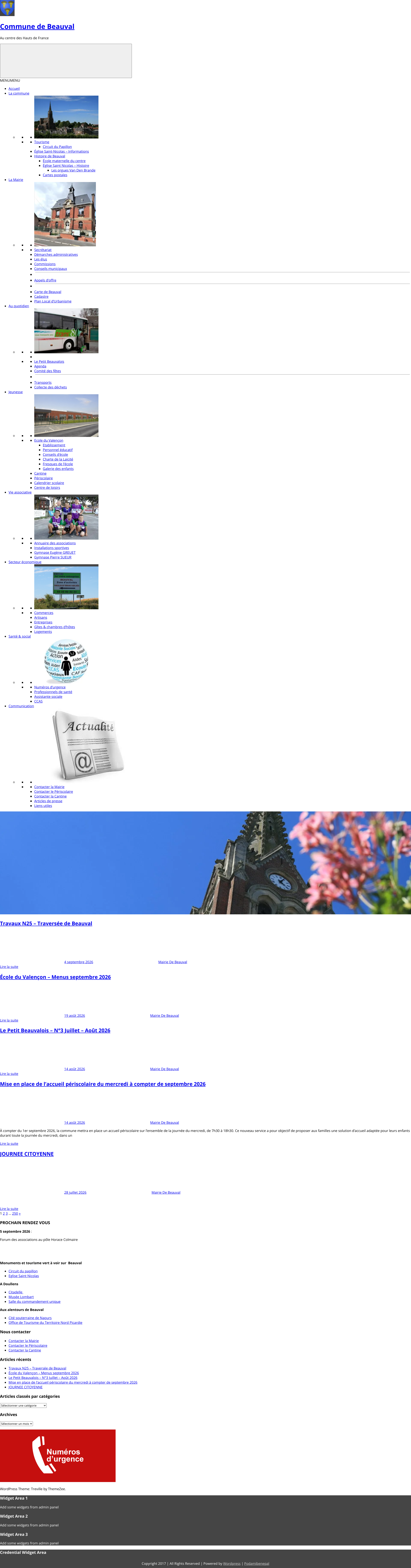 Aperçu du site