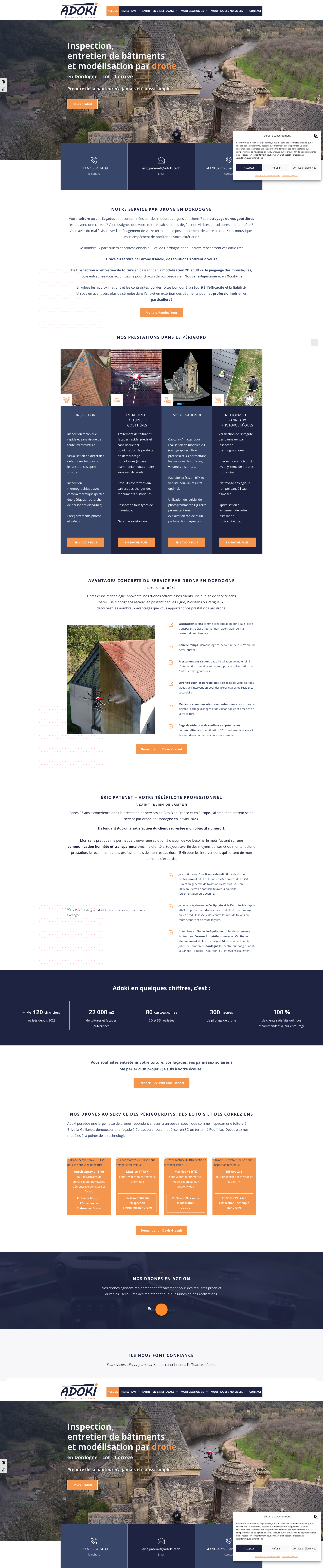 Aperçu du site