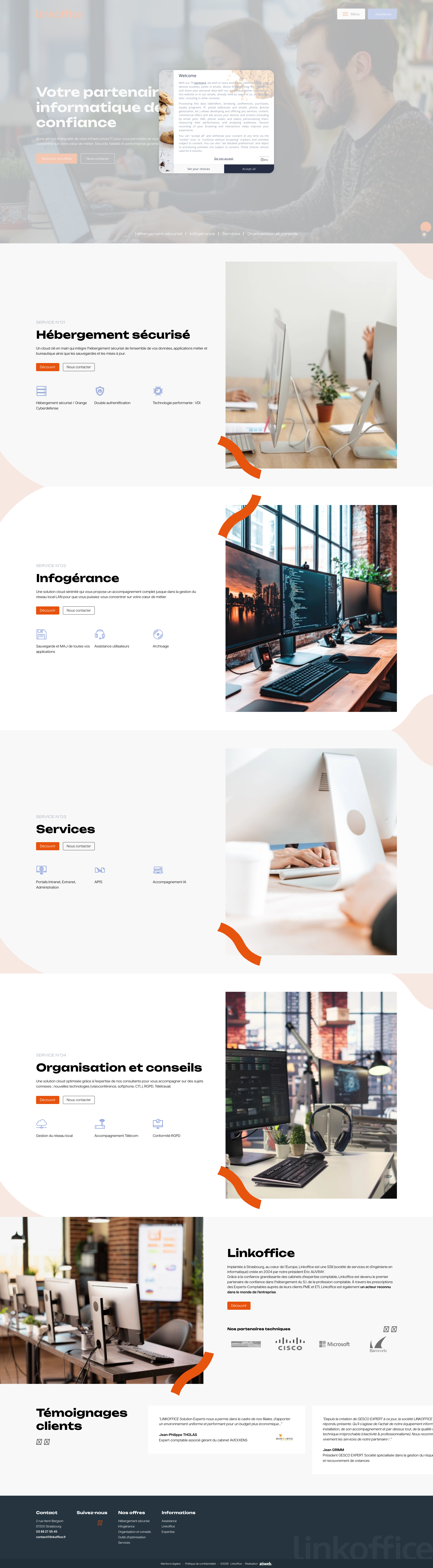 Aperçu du site