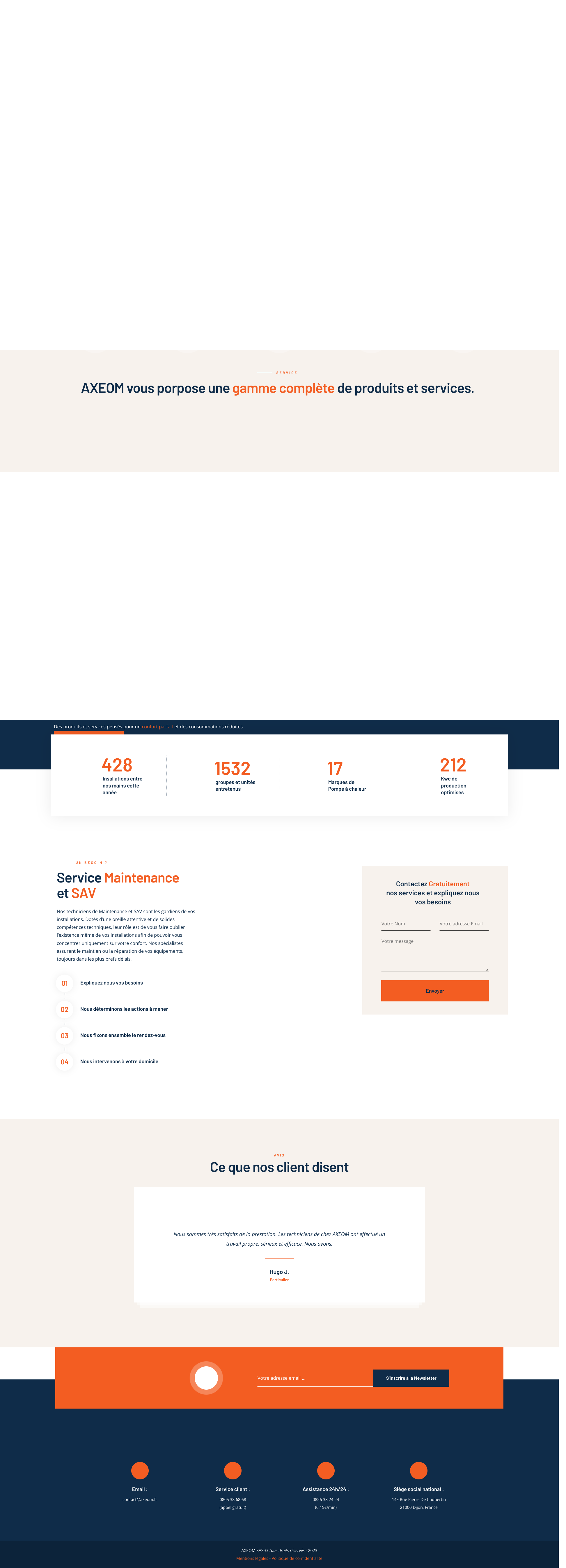 Aperçu du site