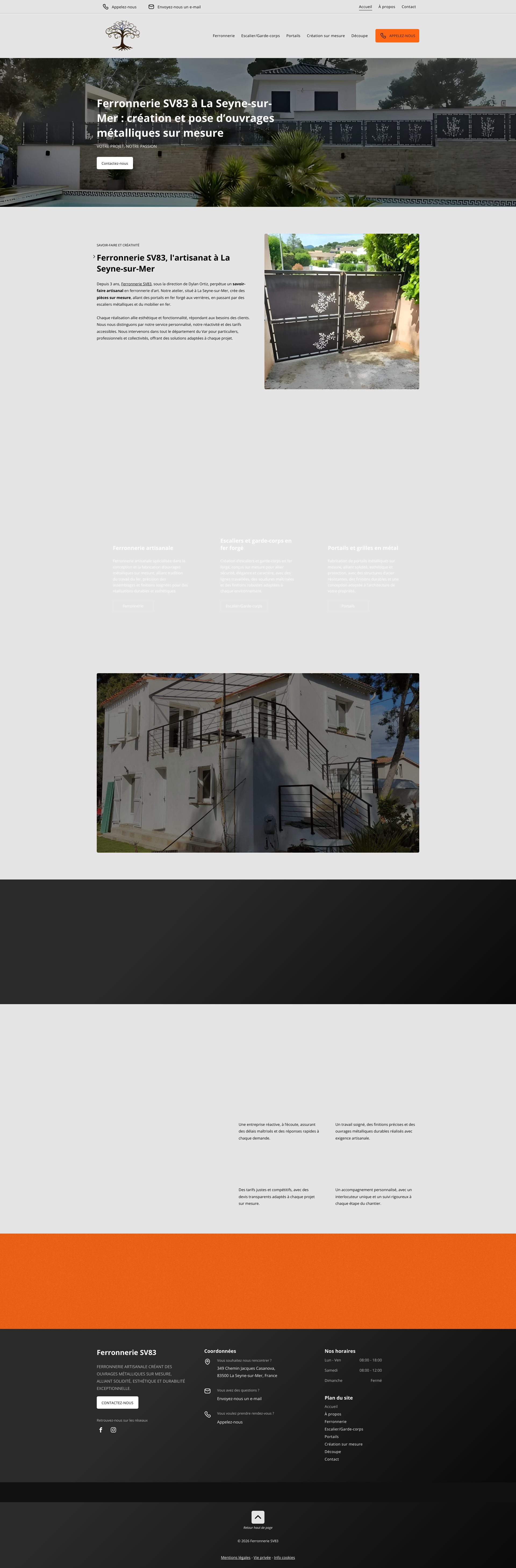 Aperçu du site