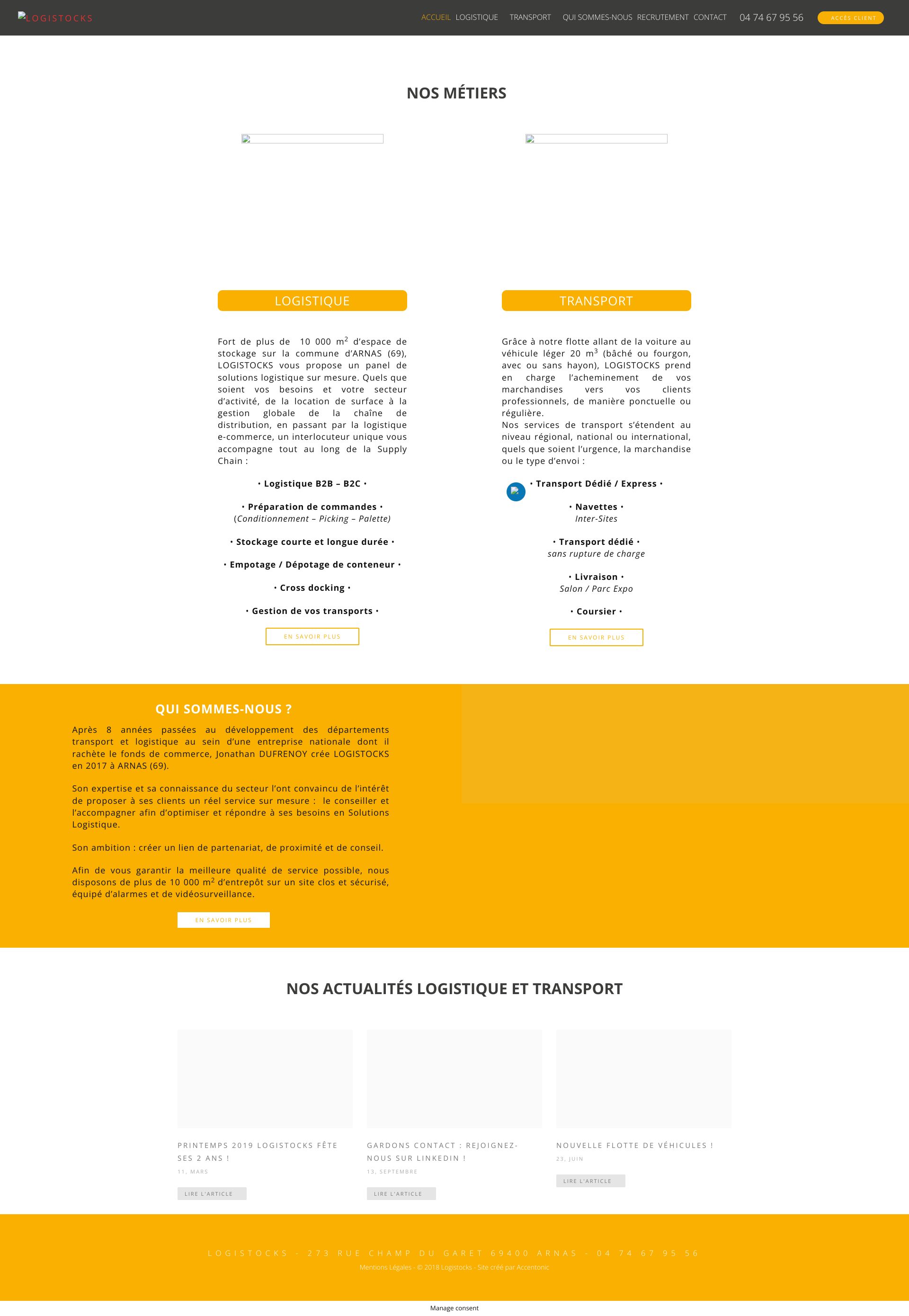Aperçu du site