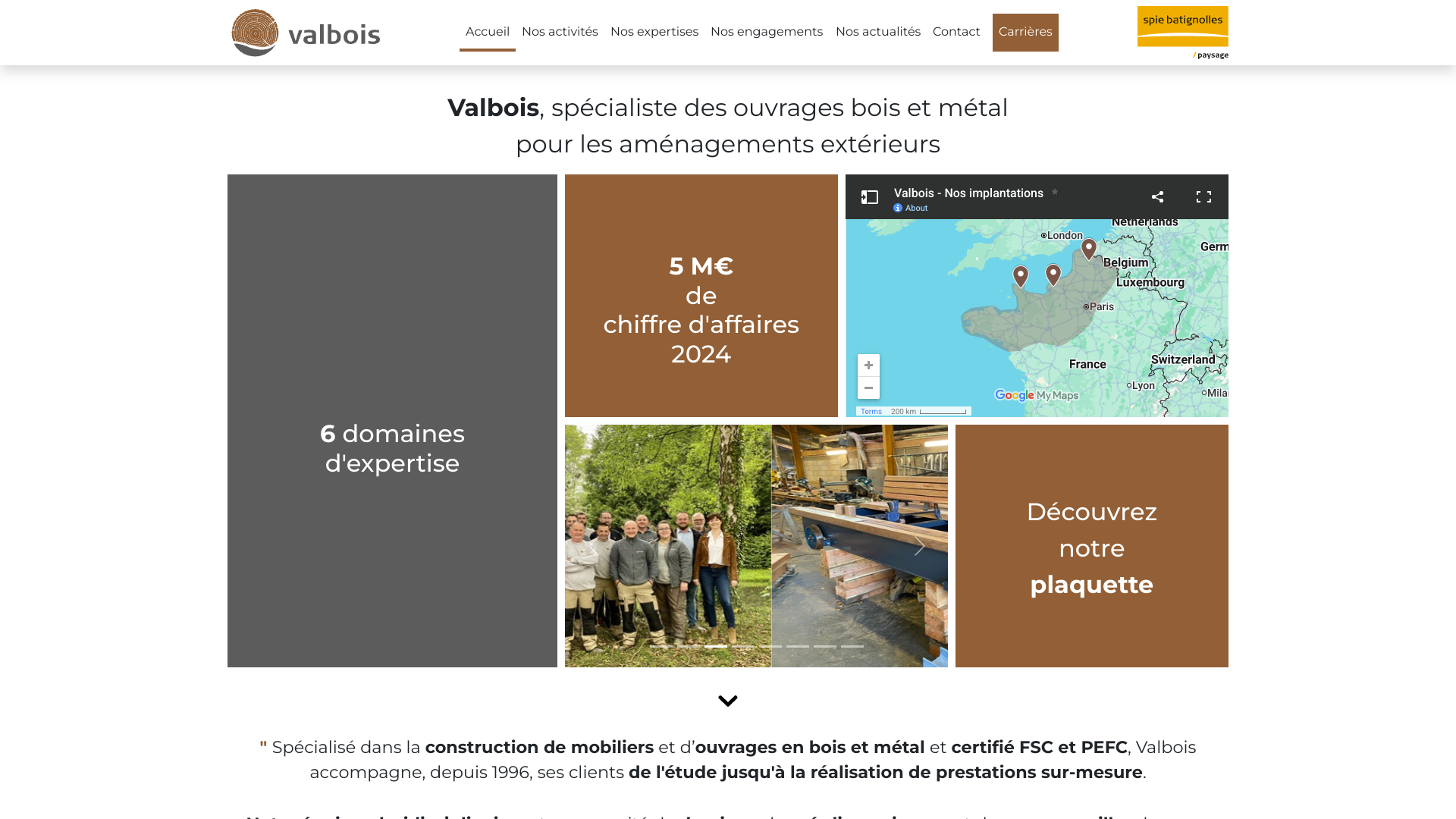 Aperçu du site