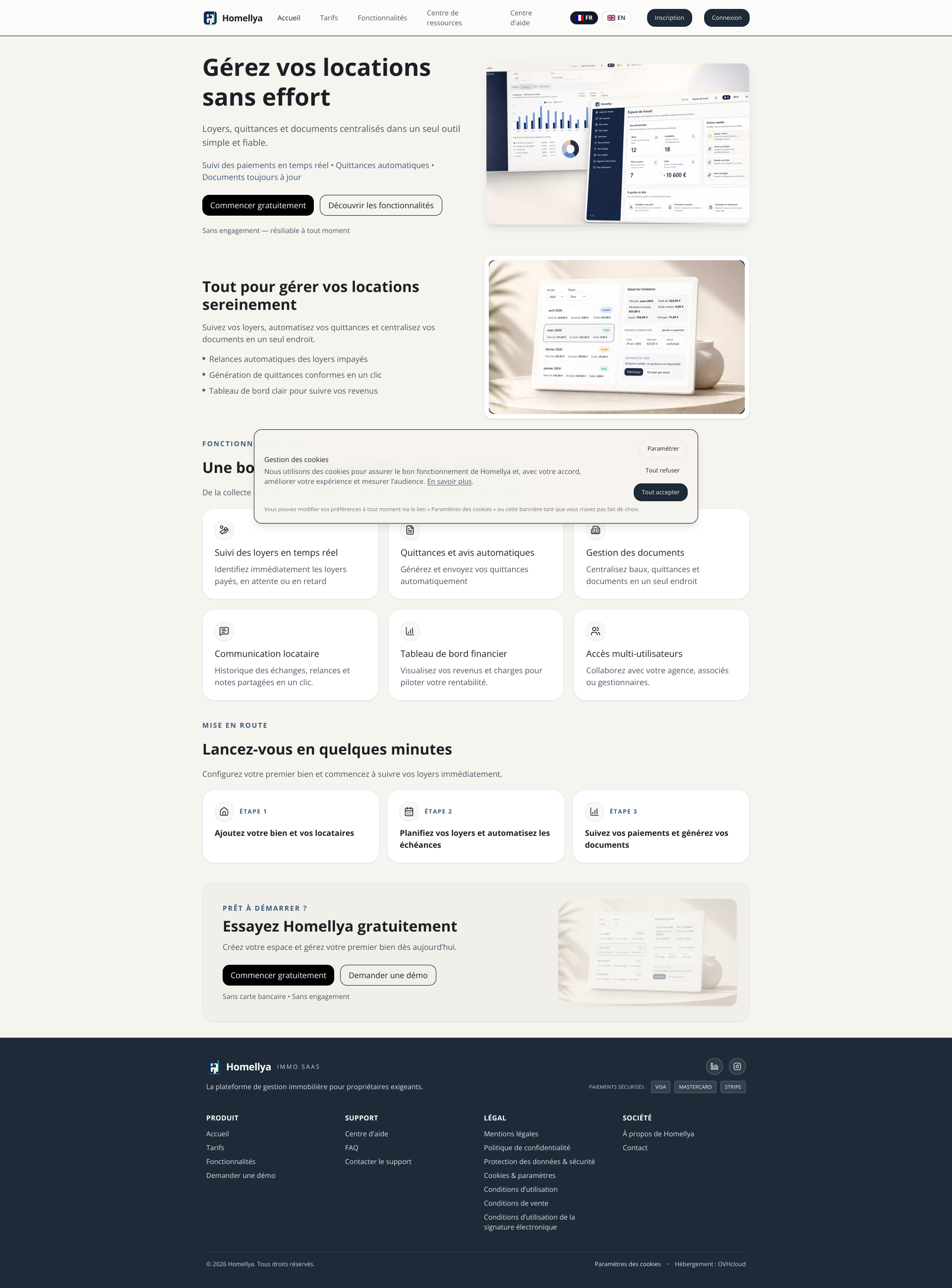 Aperçu du site