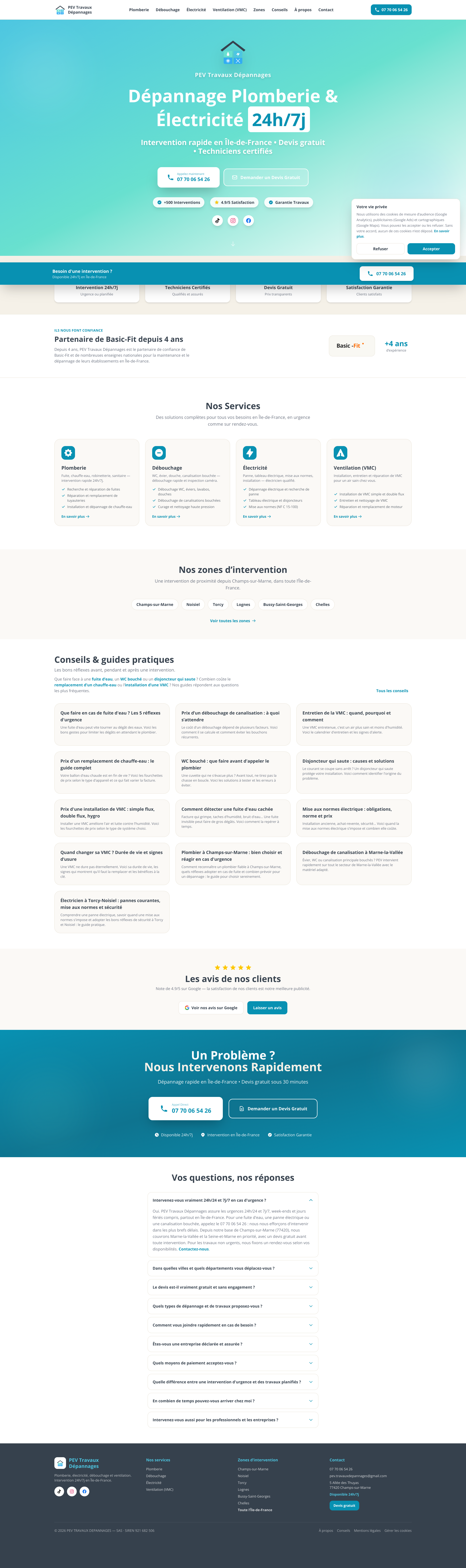 Aperçu du site