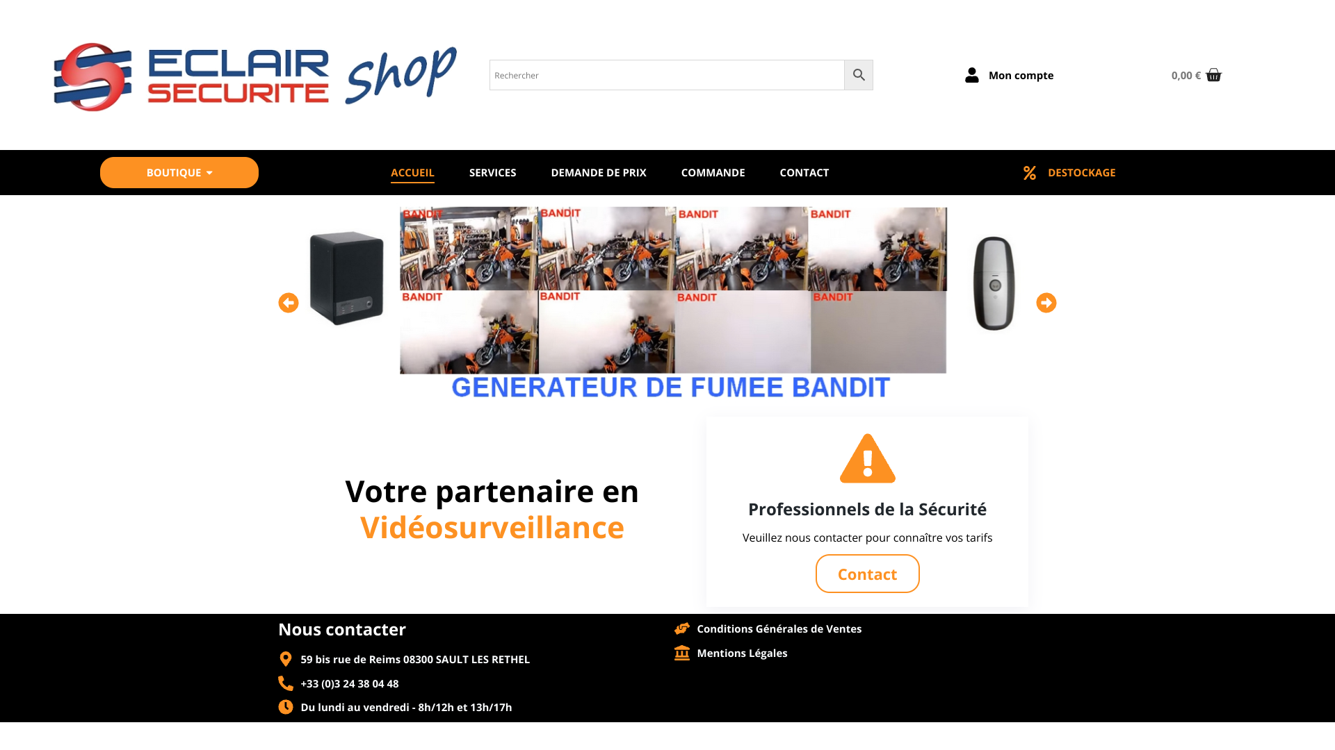 Aperçu du site