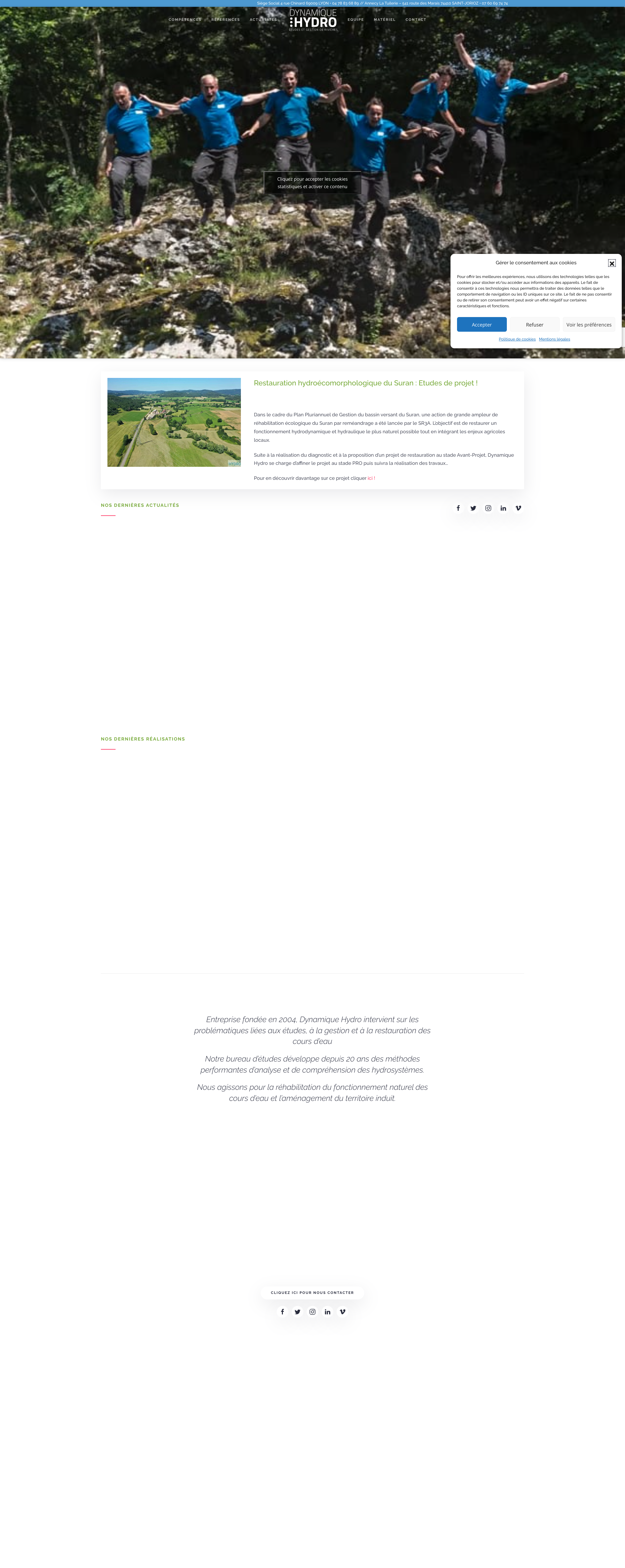 Aperçu du site