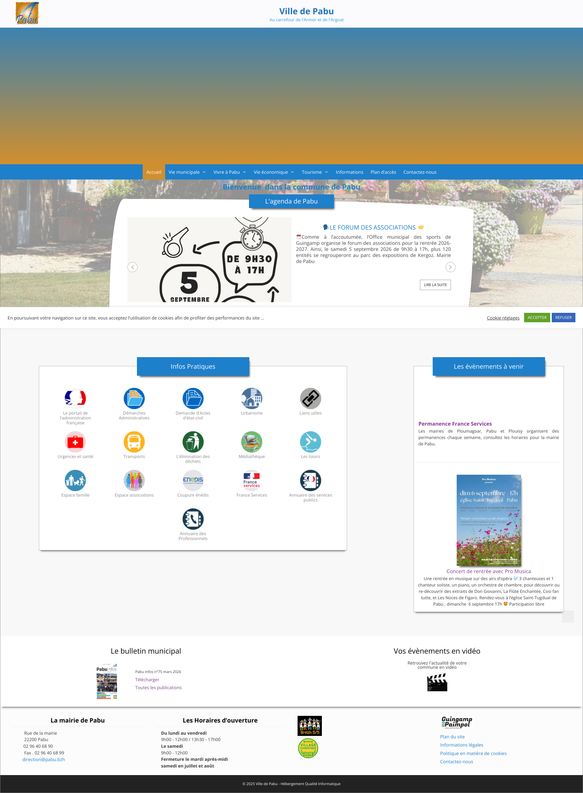 Aperçu du site