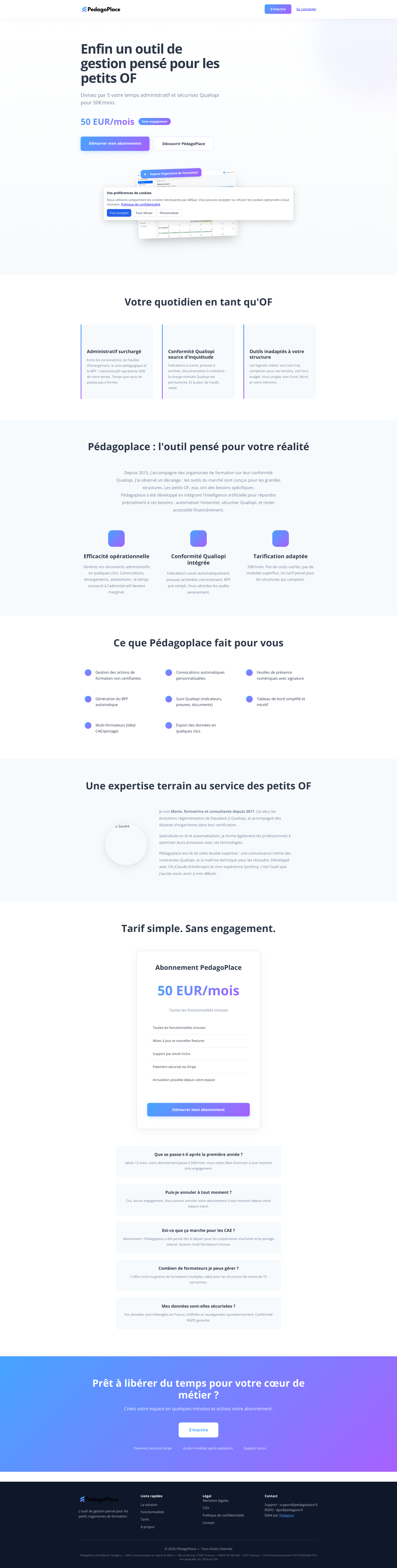 Aperçu du site