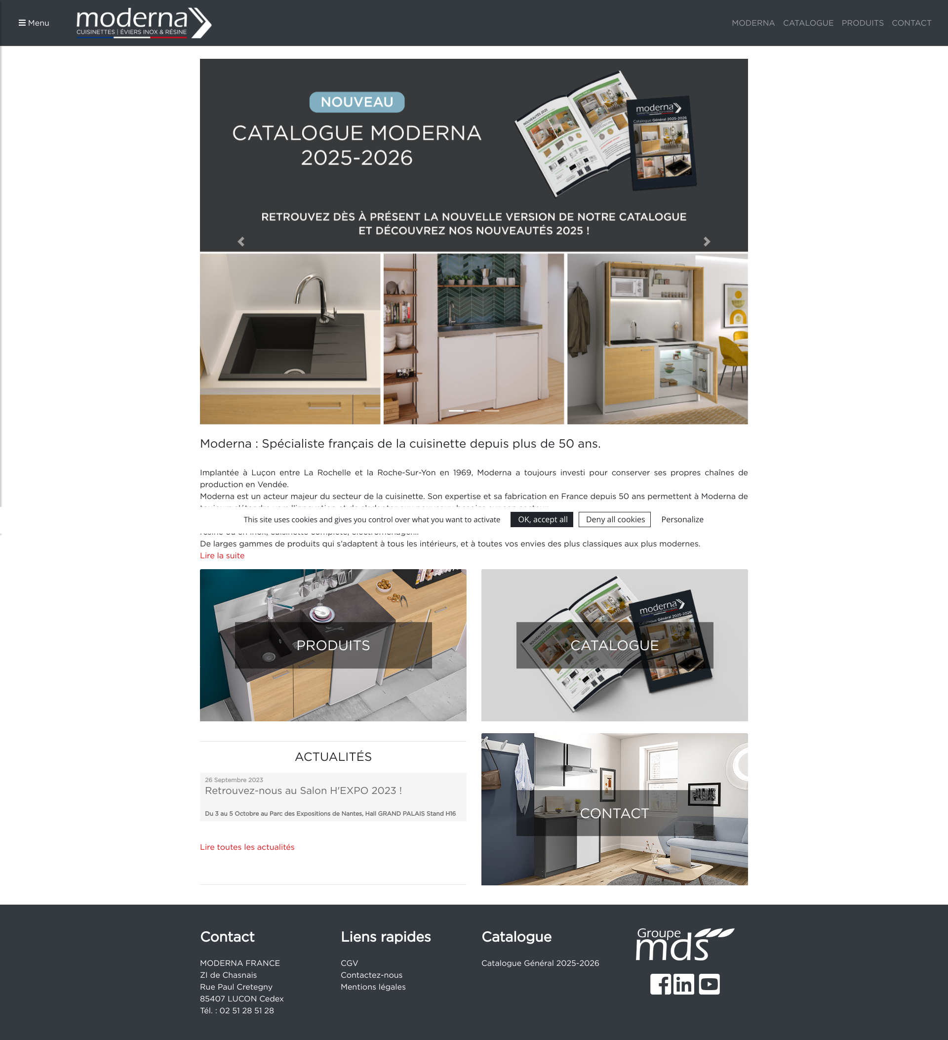 Aperçu du site