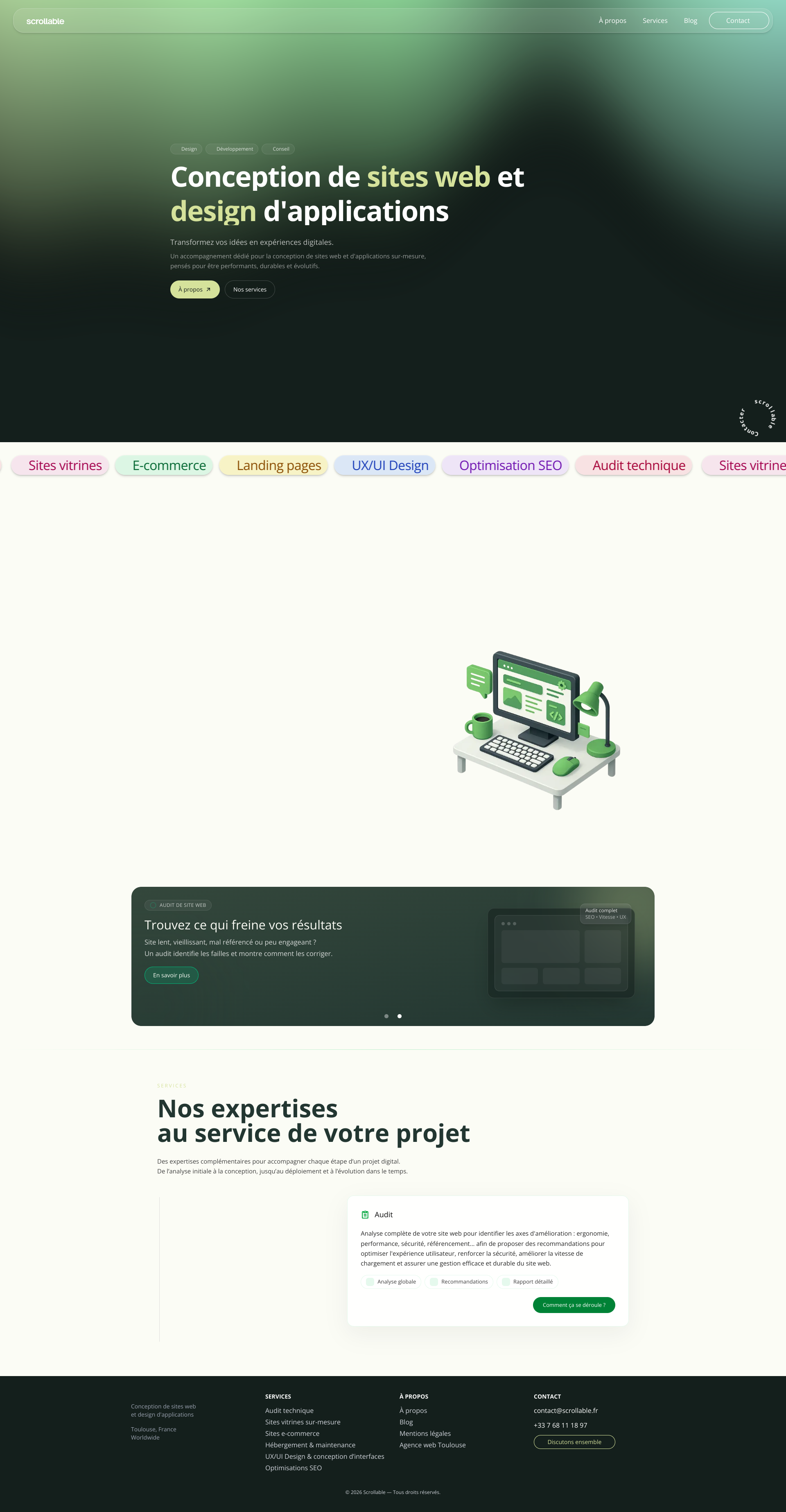 Aperçu du site