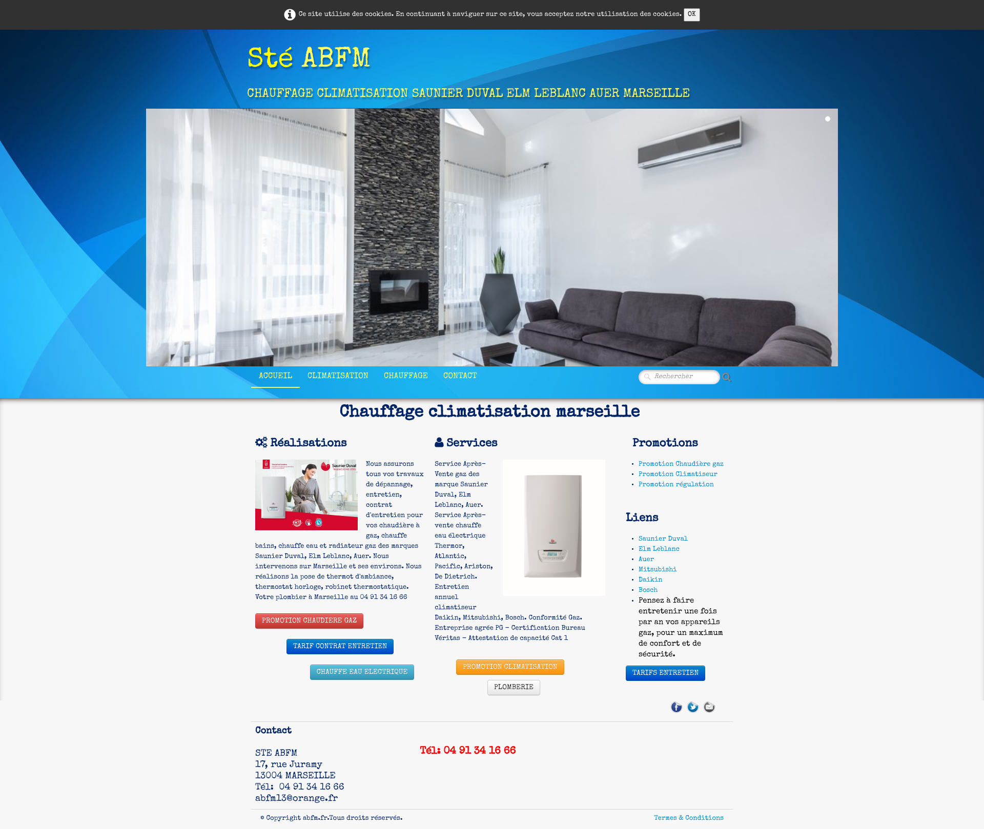 Aperçu du site
