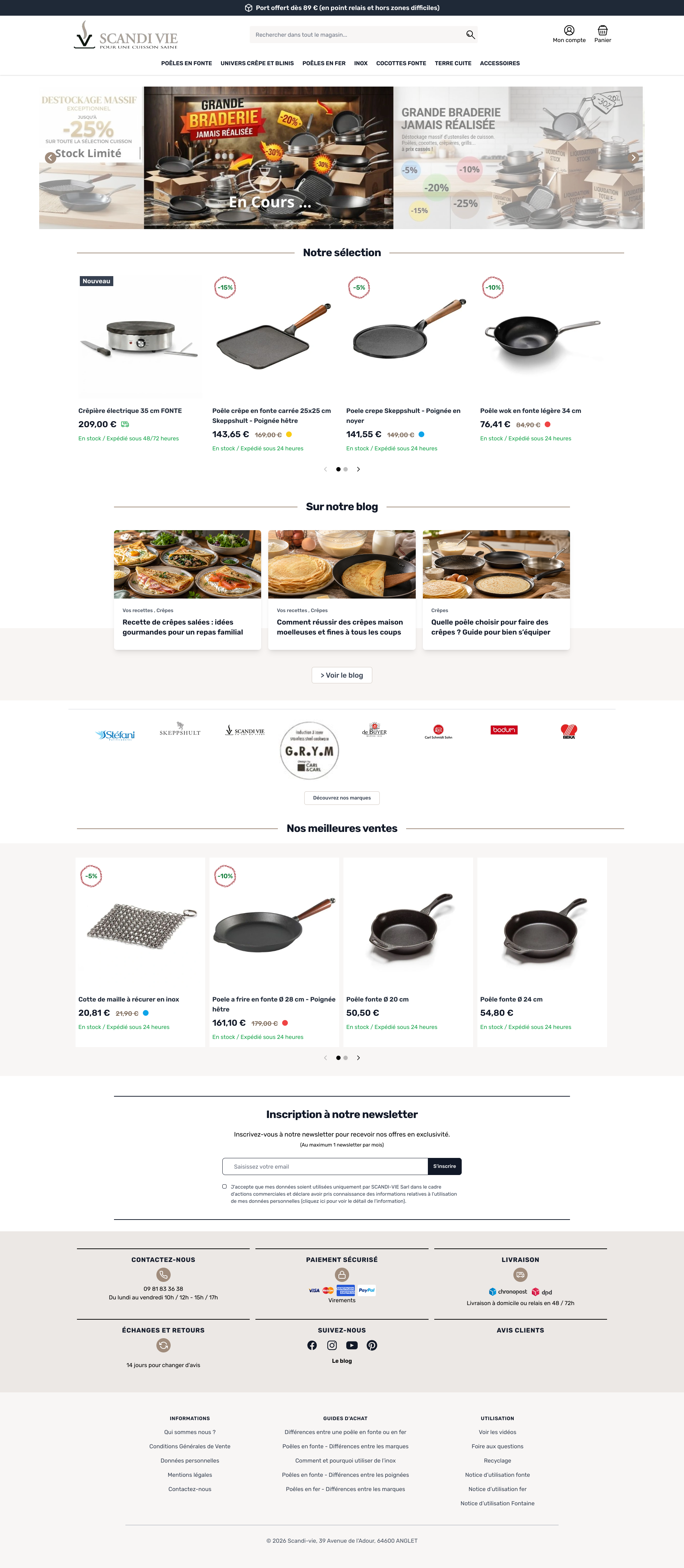 Aperçu du site