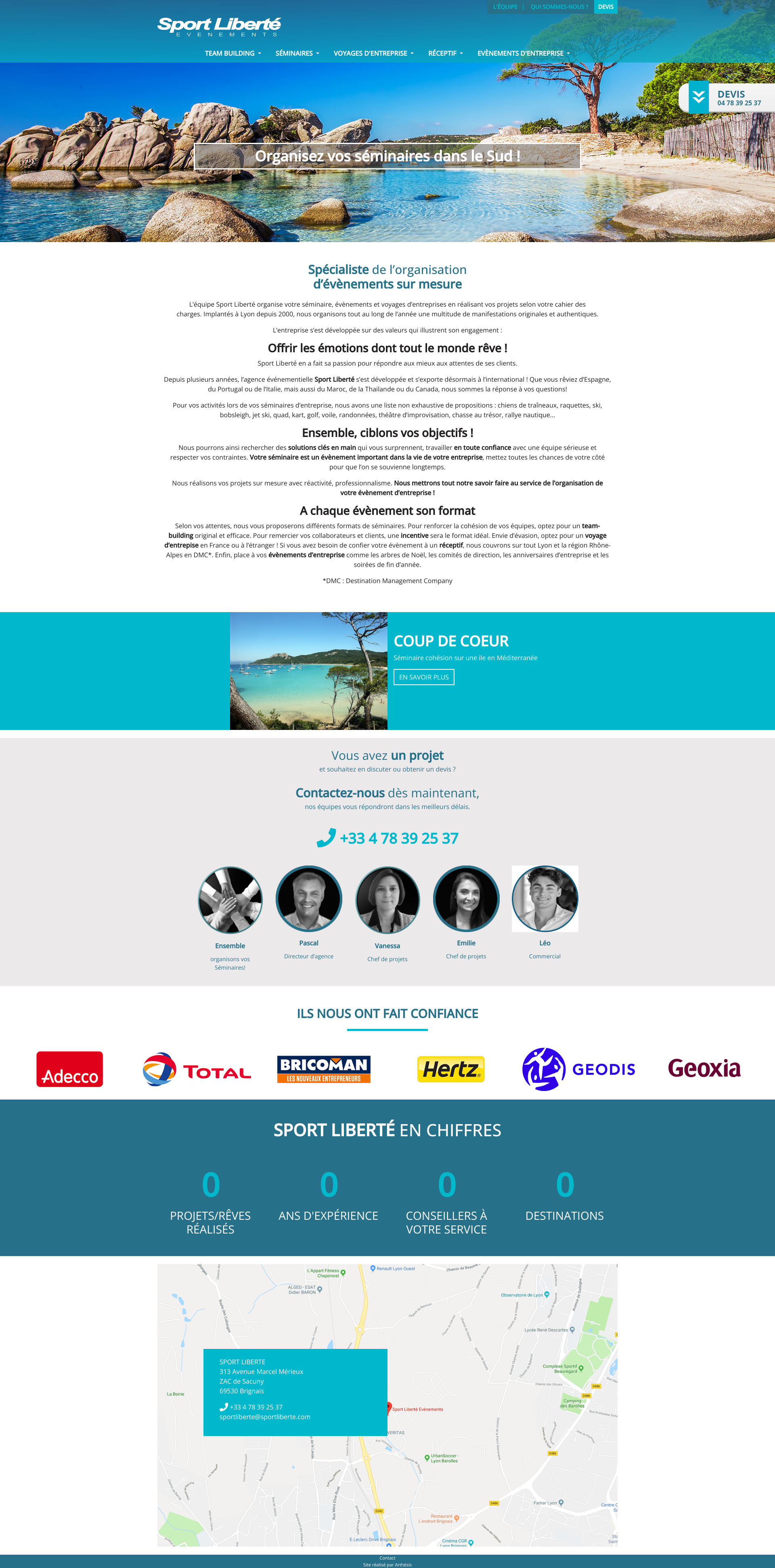 Aperçu du site
