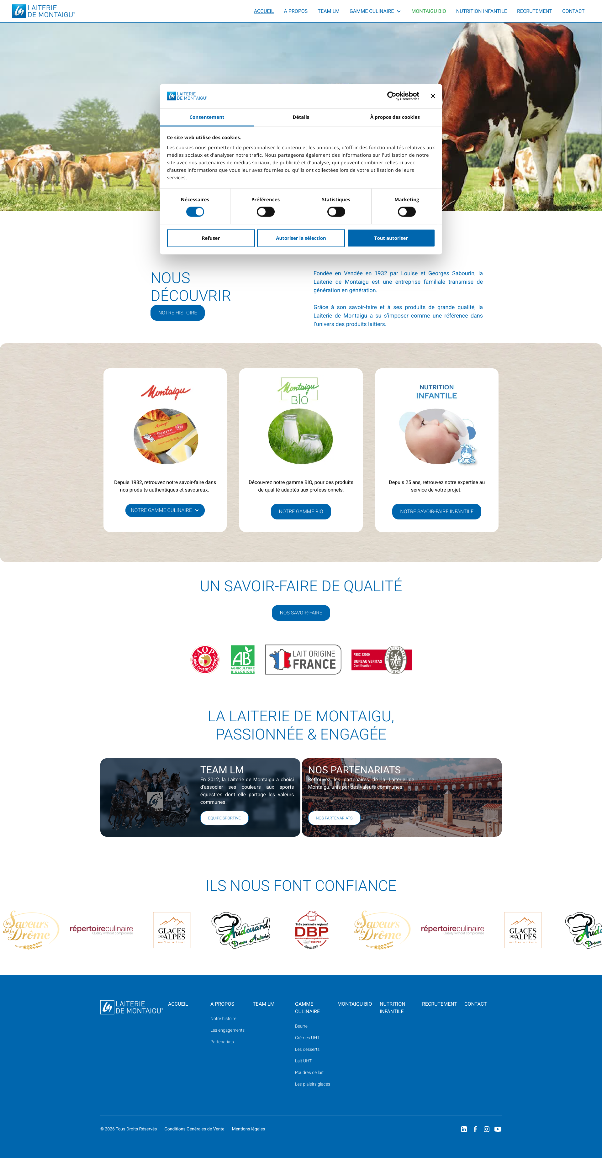 Aperçu du site