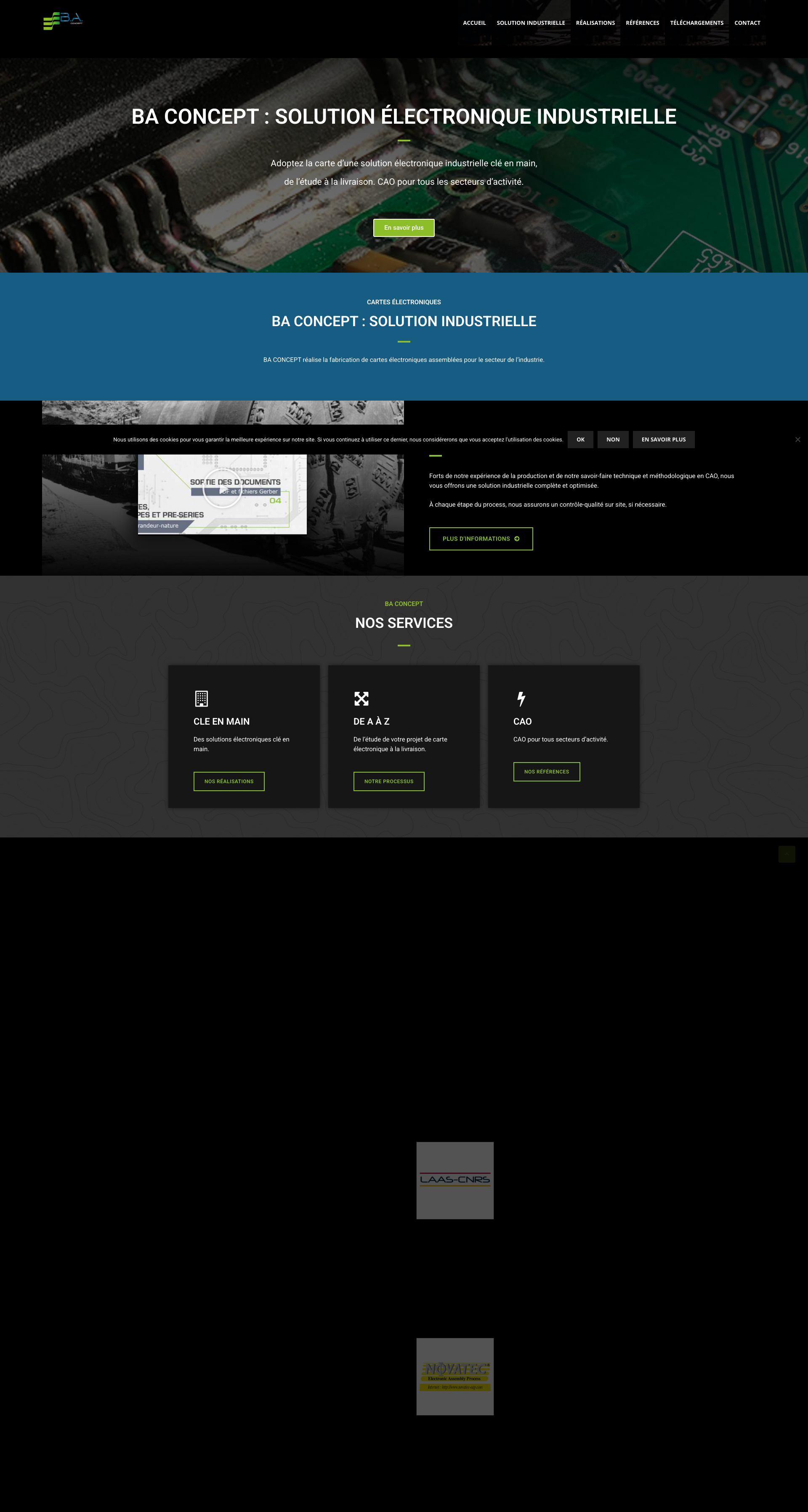 Aperçu du site