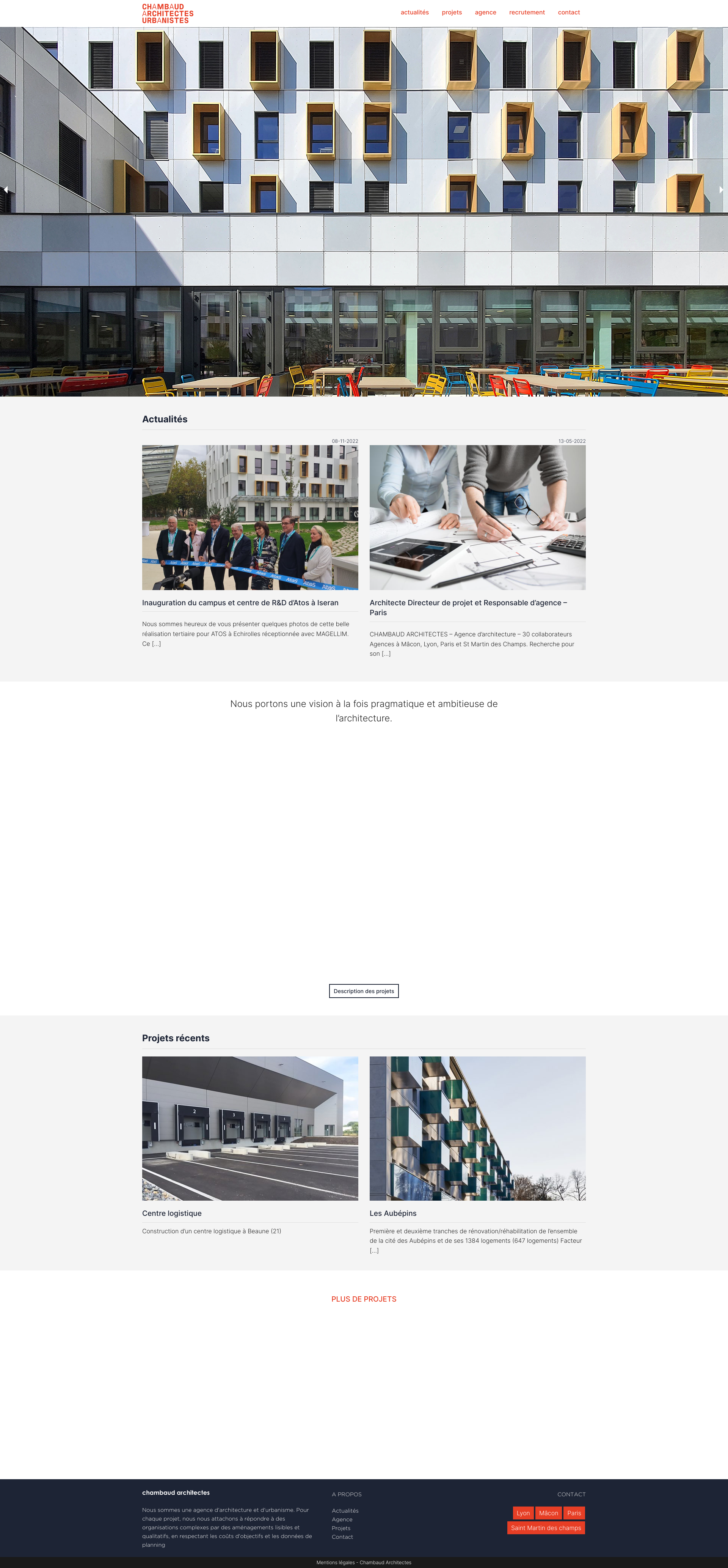 Aperçu du site