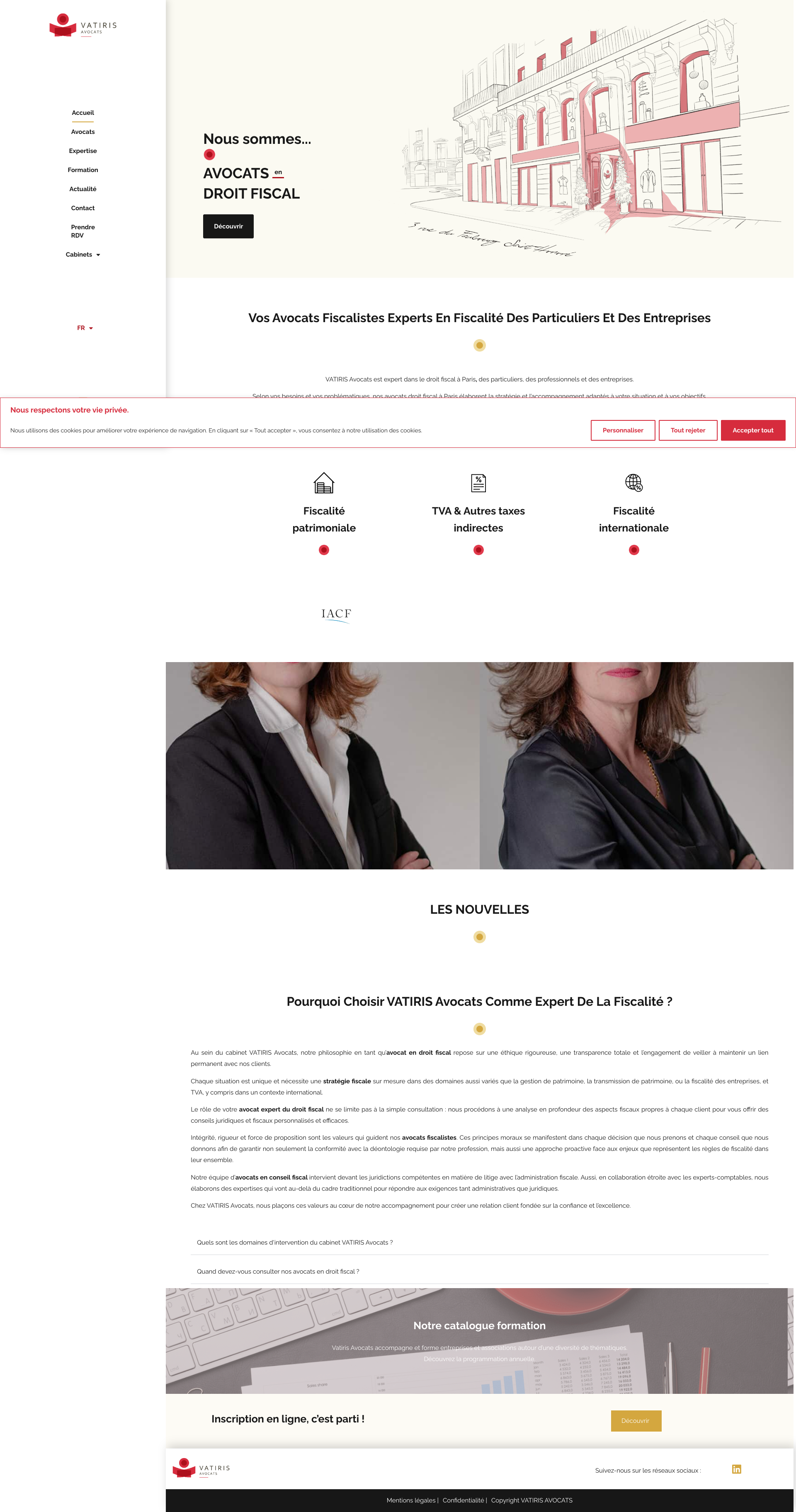 Aperçu du site