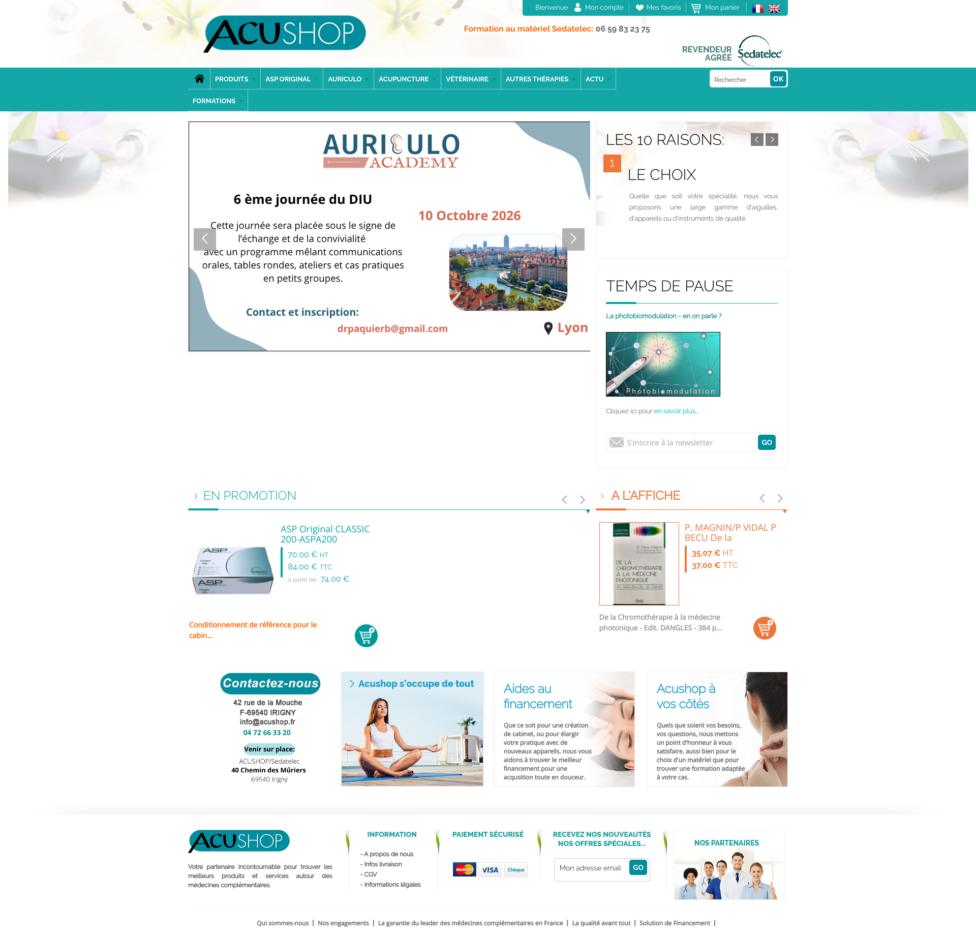 Aperçu du site