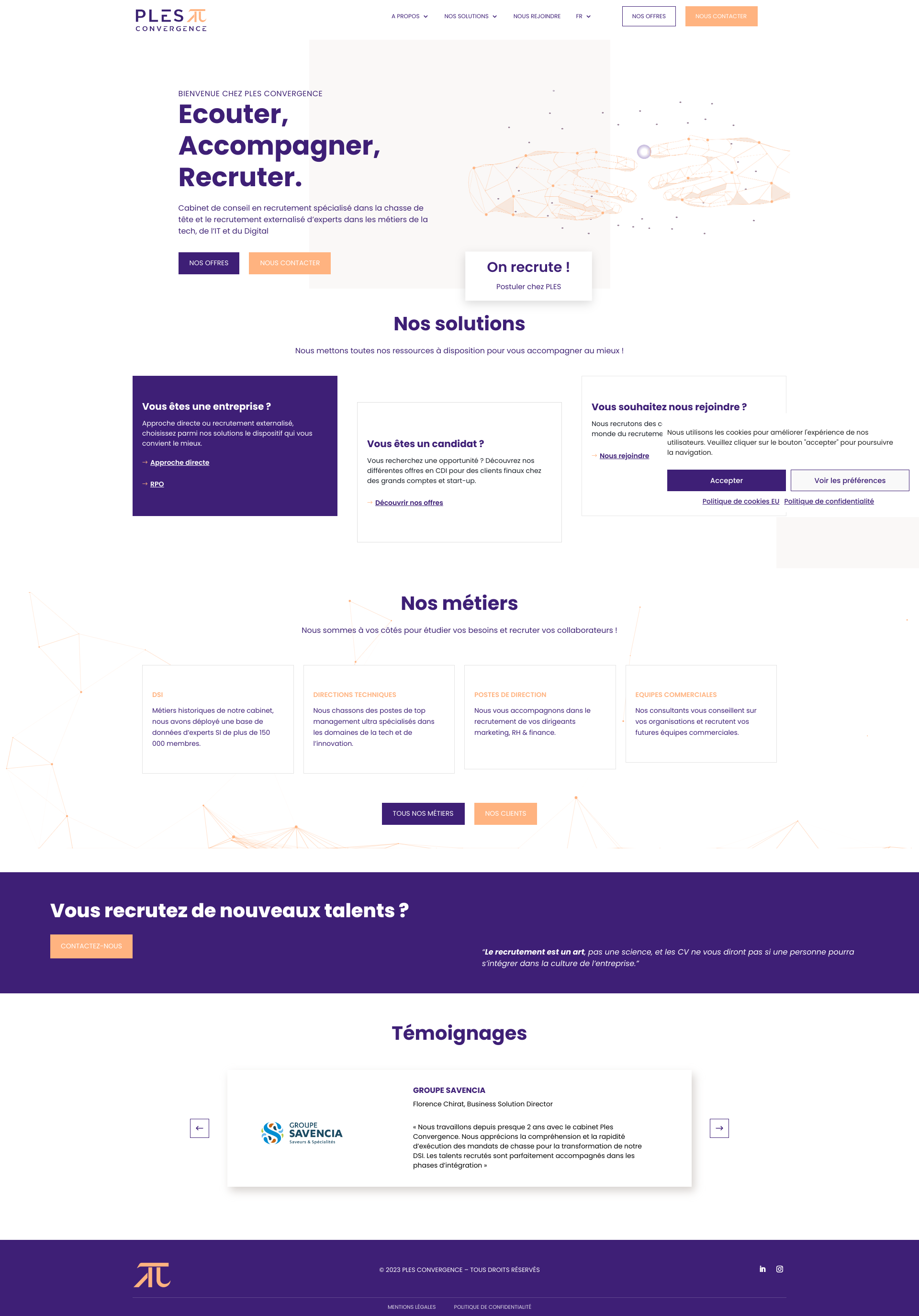 Aperçu du site