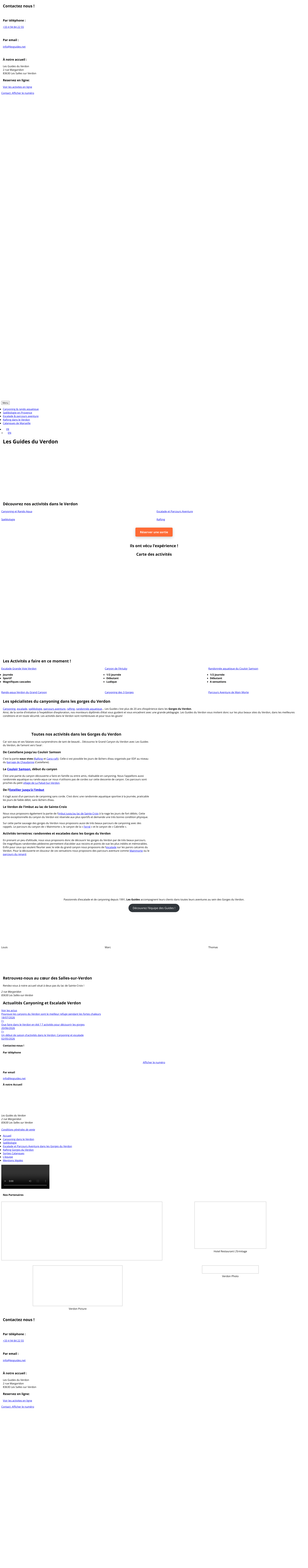 Aperçu du site