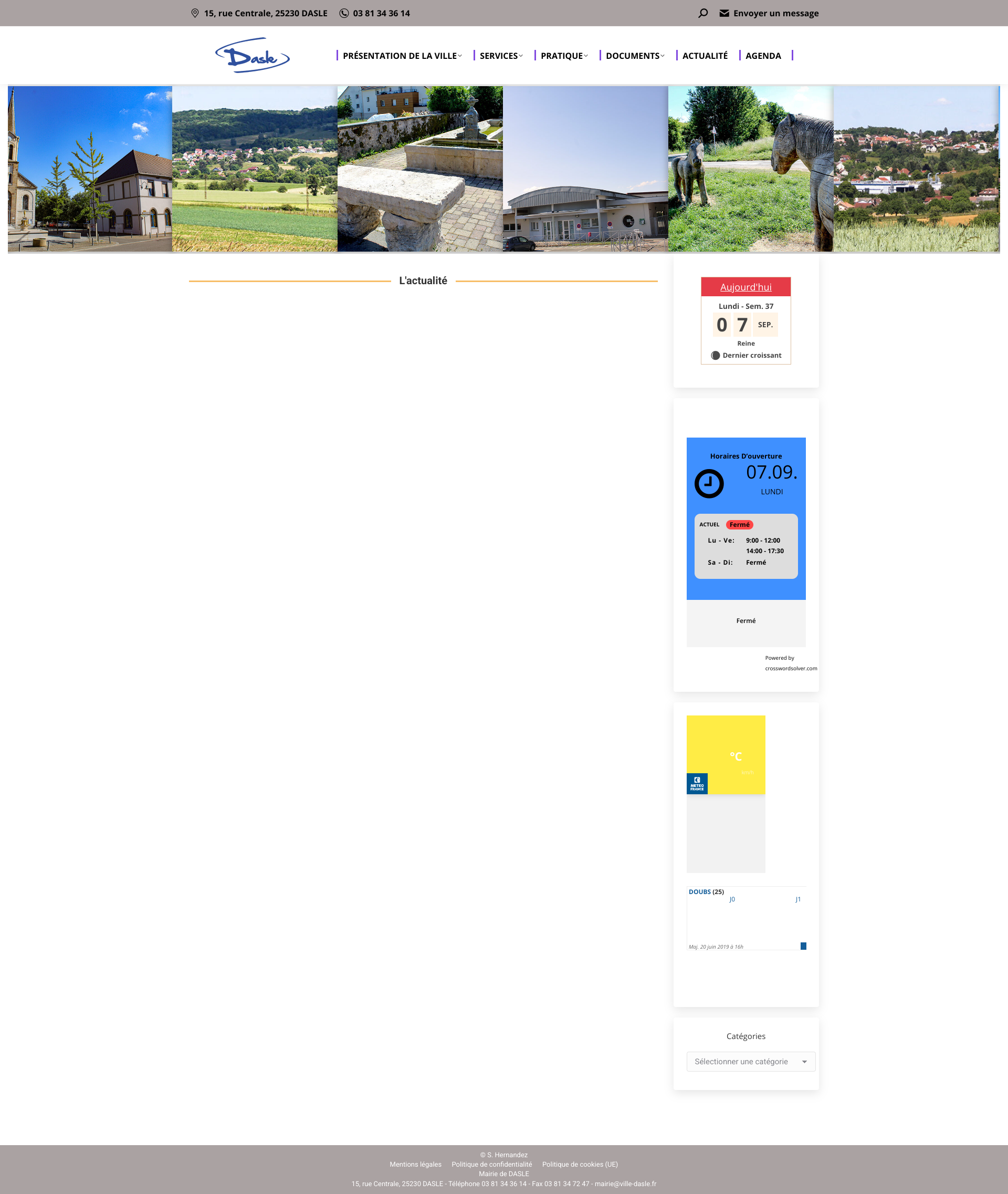 Aperçu du site