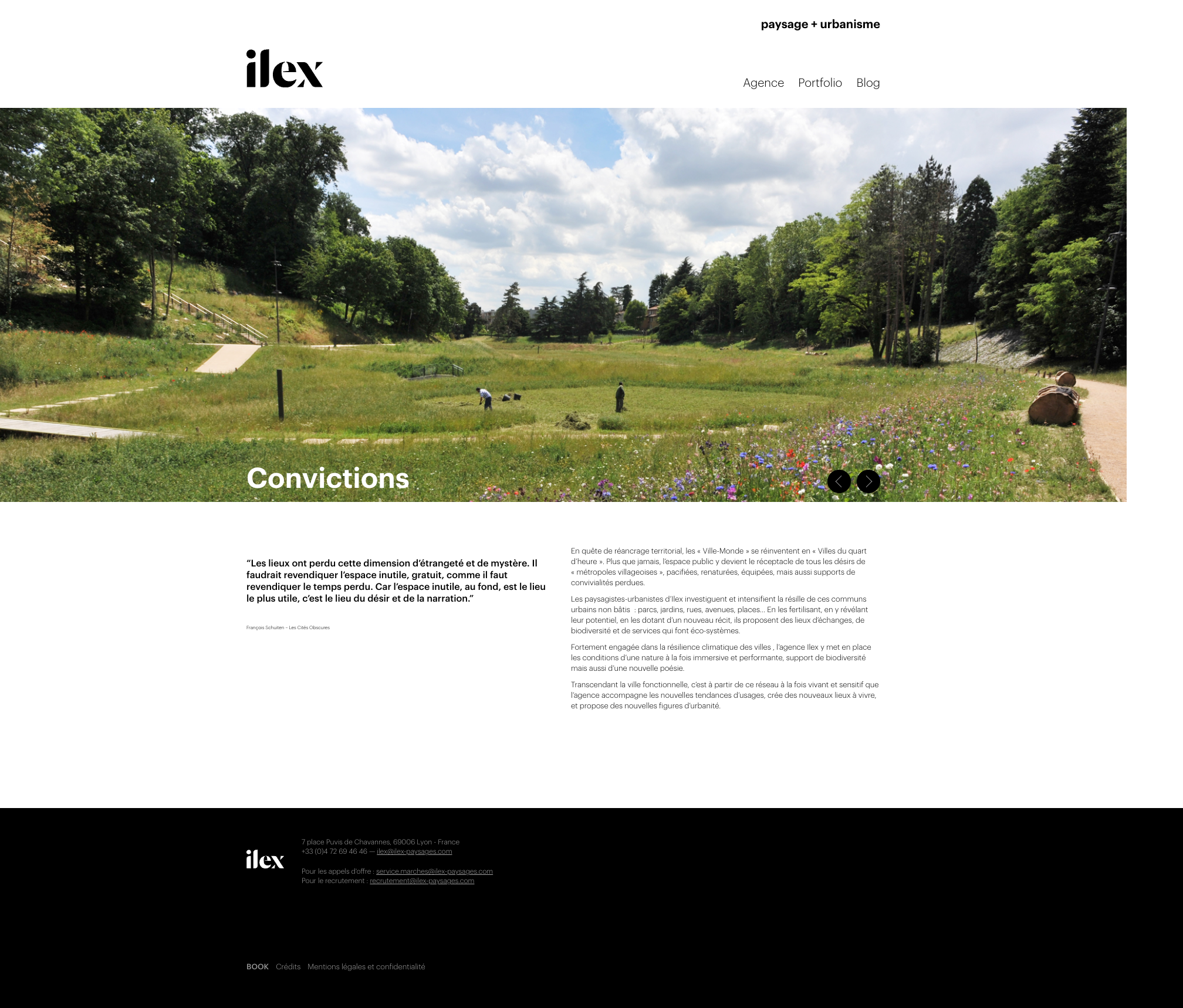 Aperçu du site
