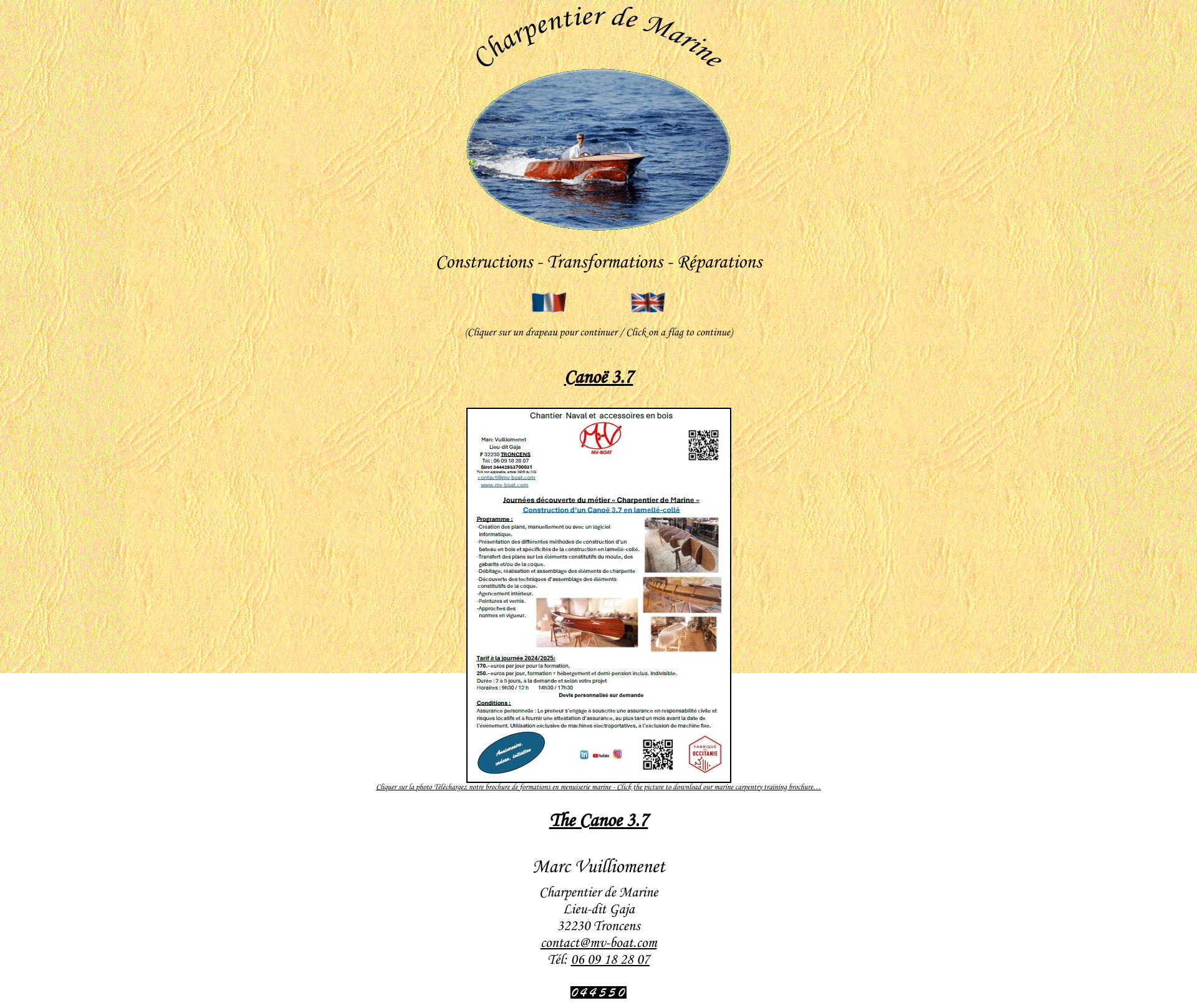 Aperçu du site