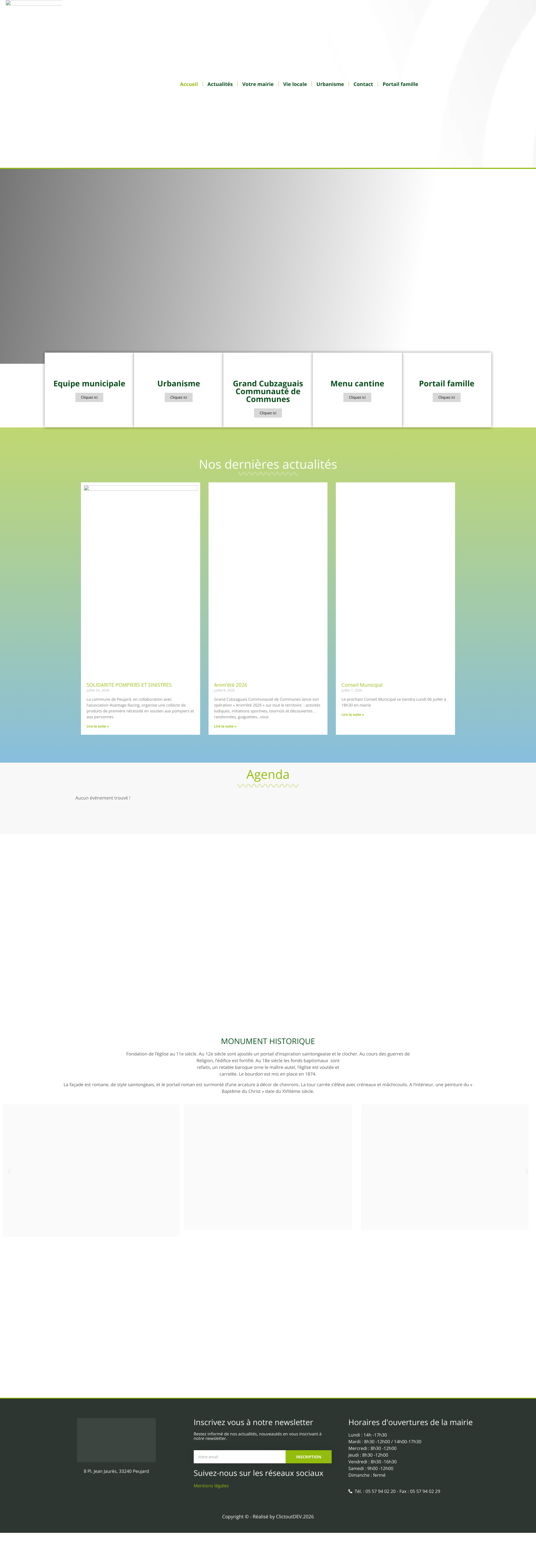 Aperçu du site