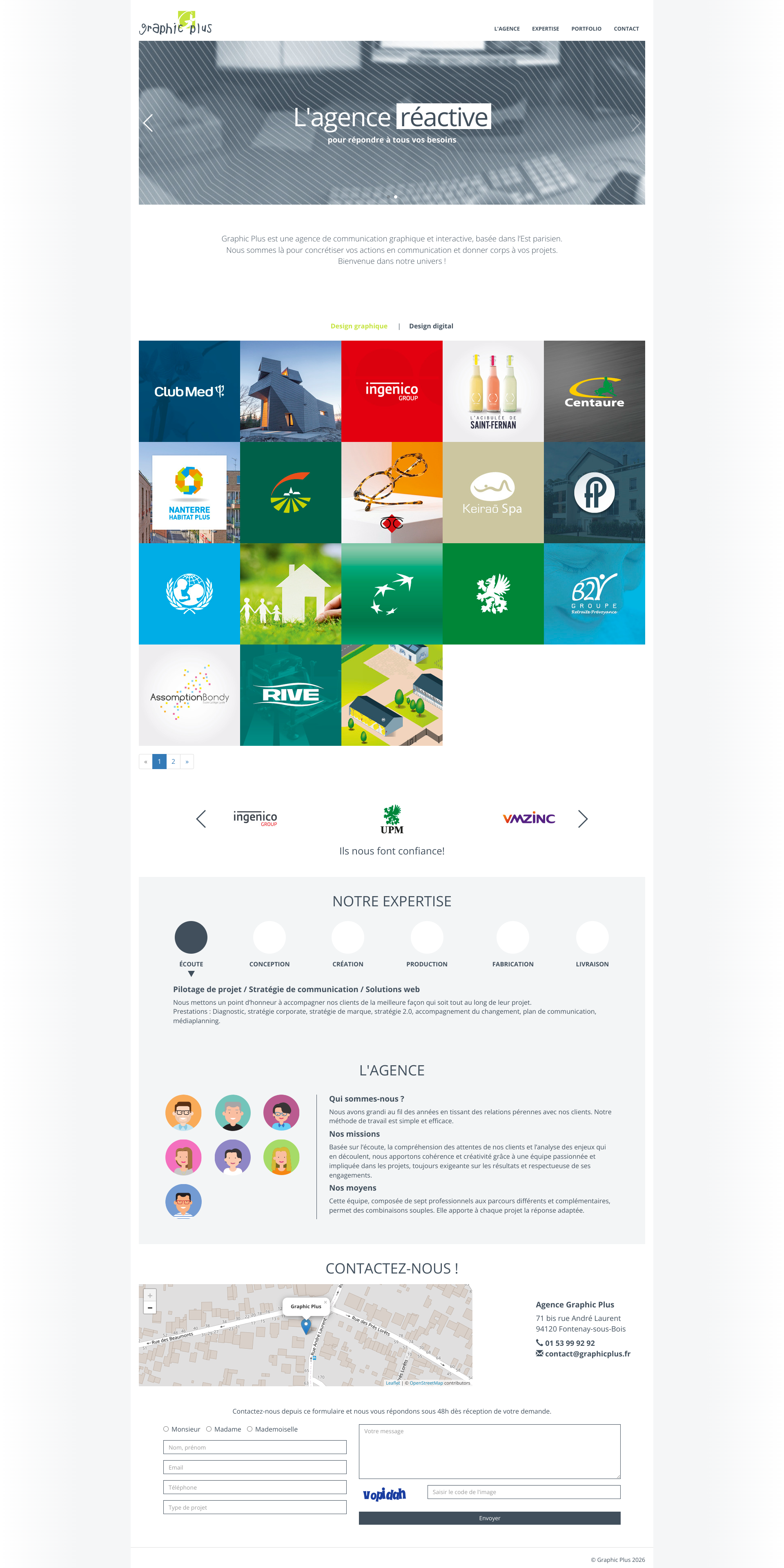 Aperçu du site