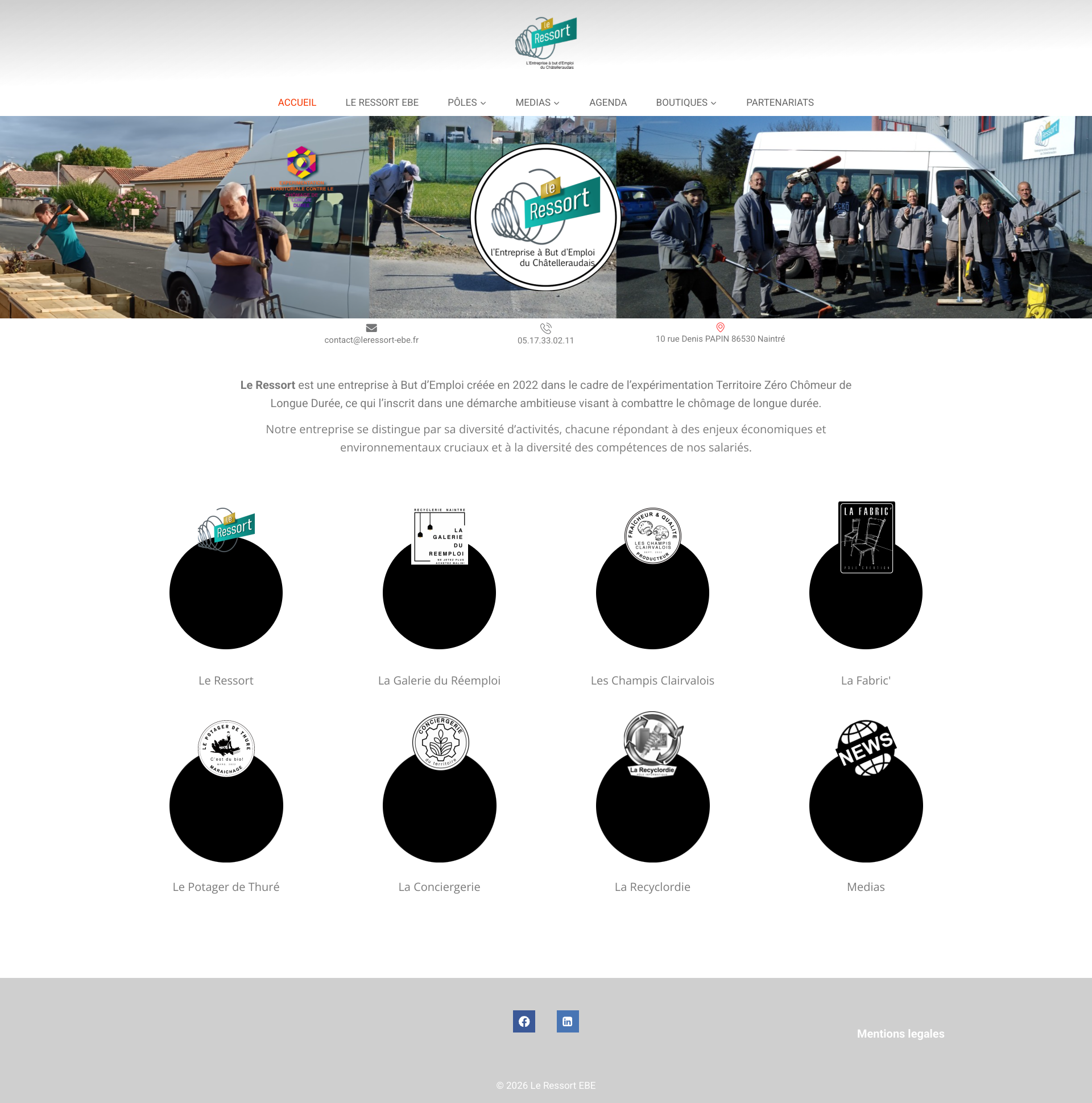 Aperçu du site