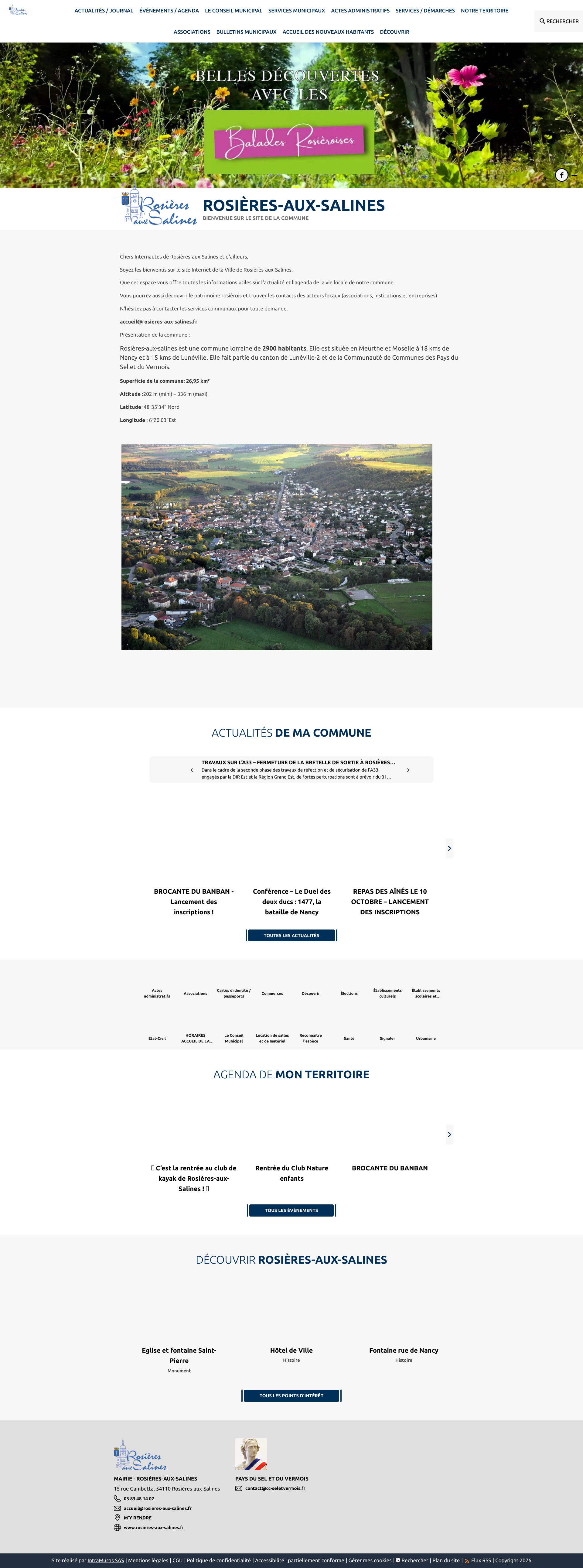 Aperçu du site