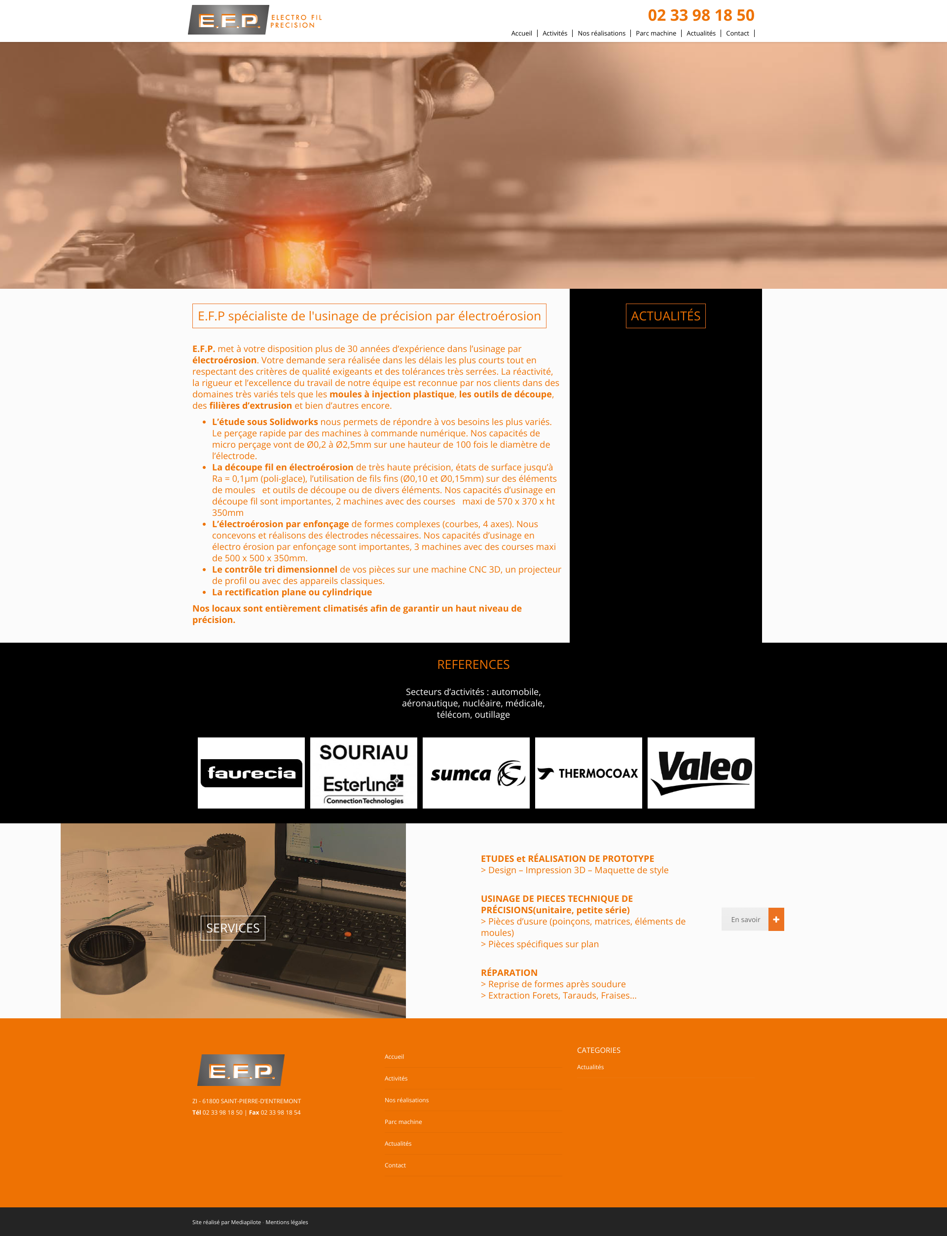 Aperçu du site