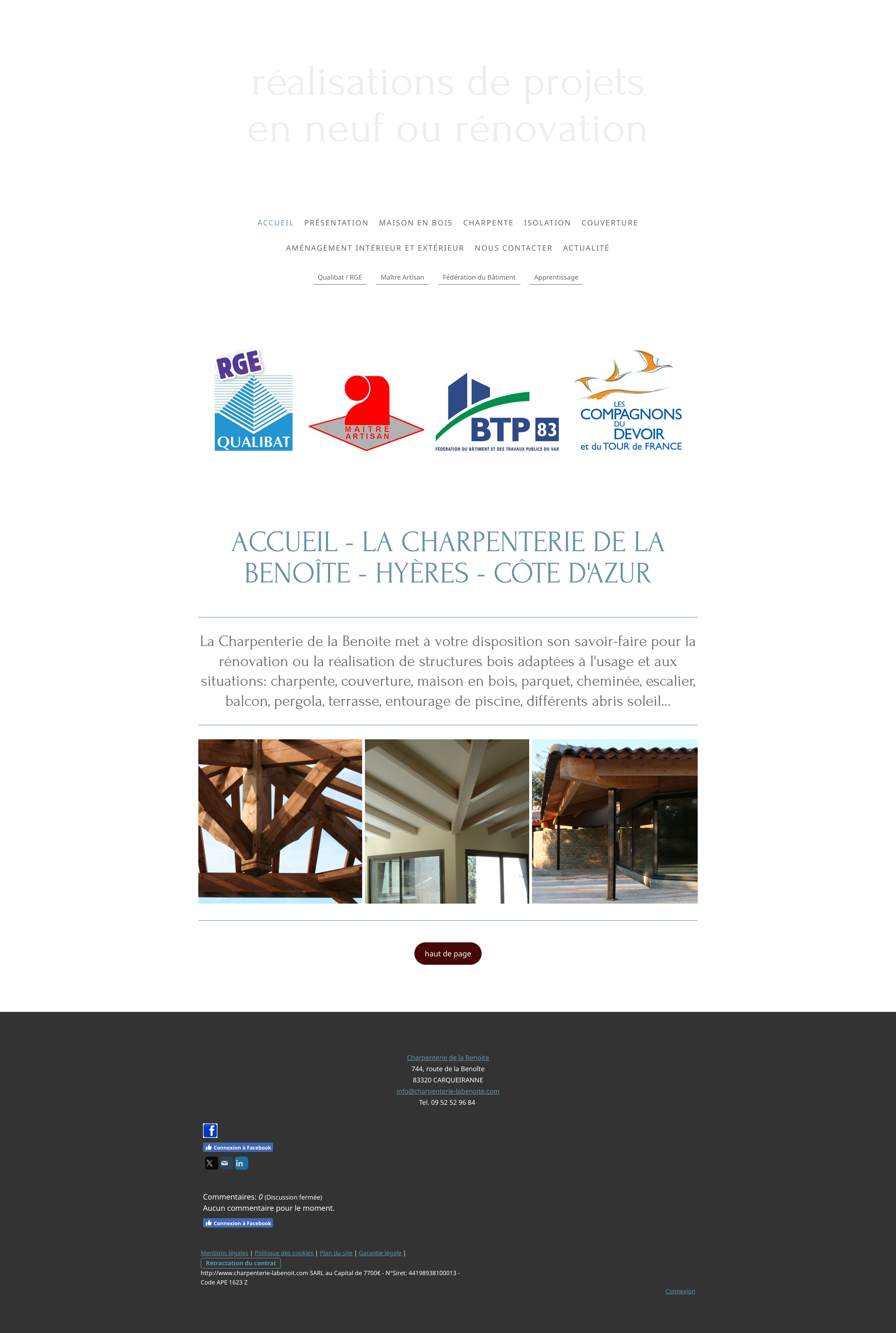 Aperçu du site