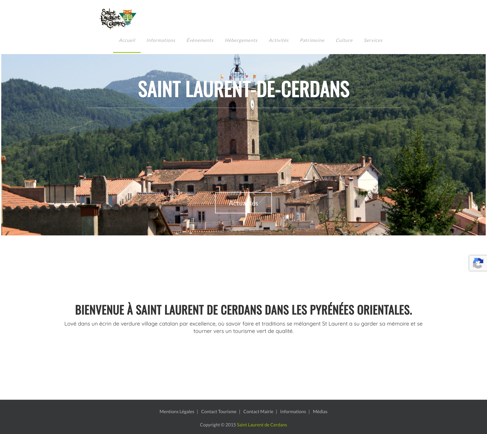 Aperçu du site