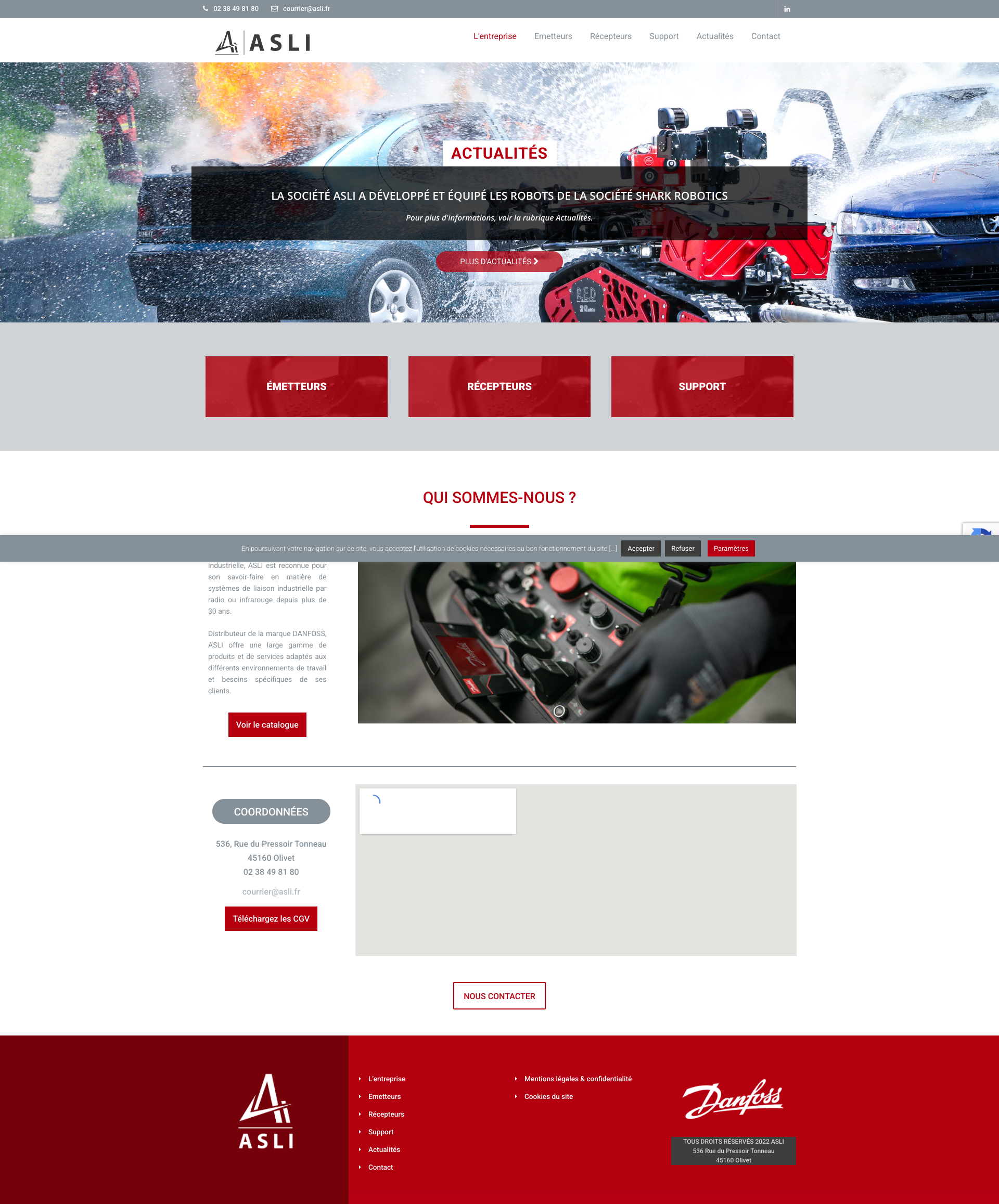Aperçu du site