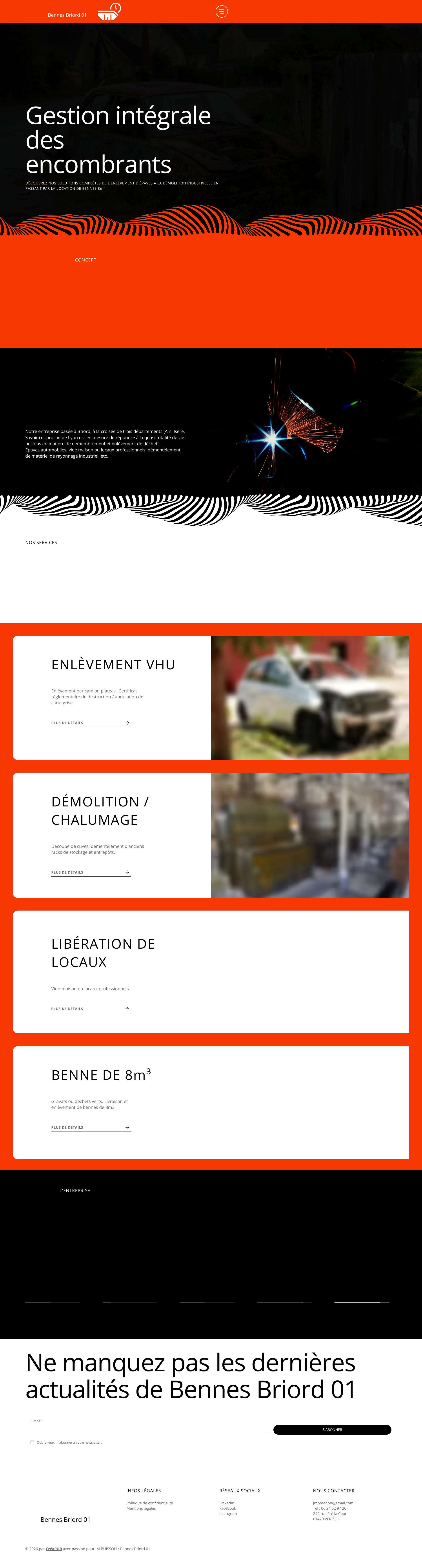 Aperçu du site