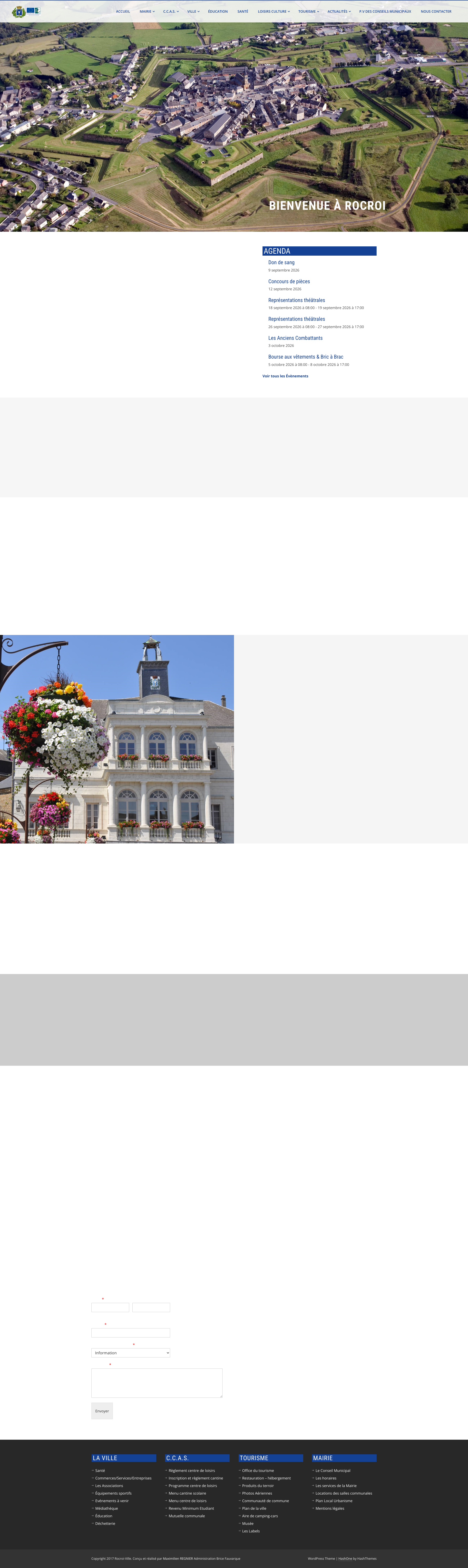 Aperçu du site