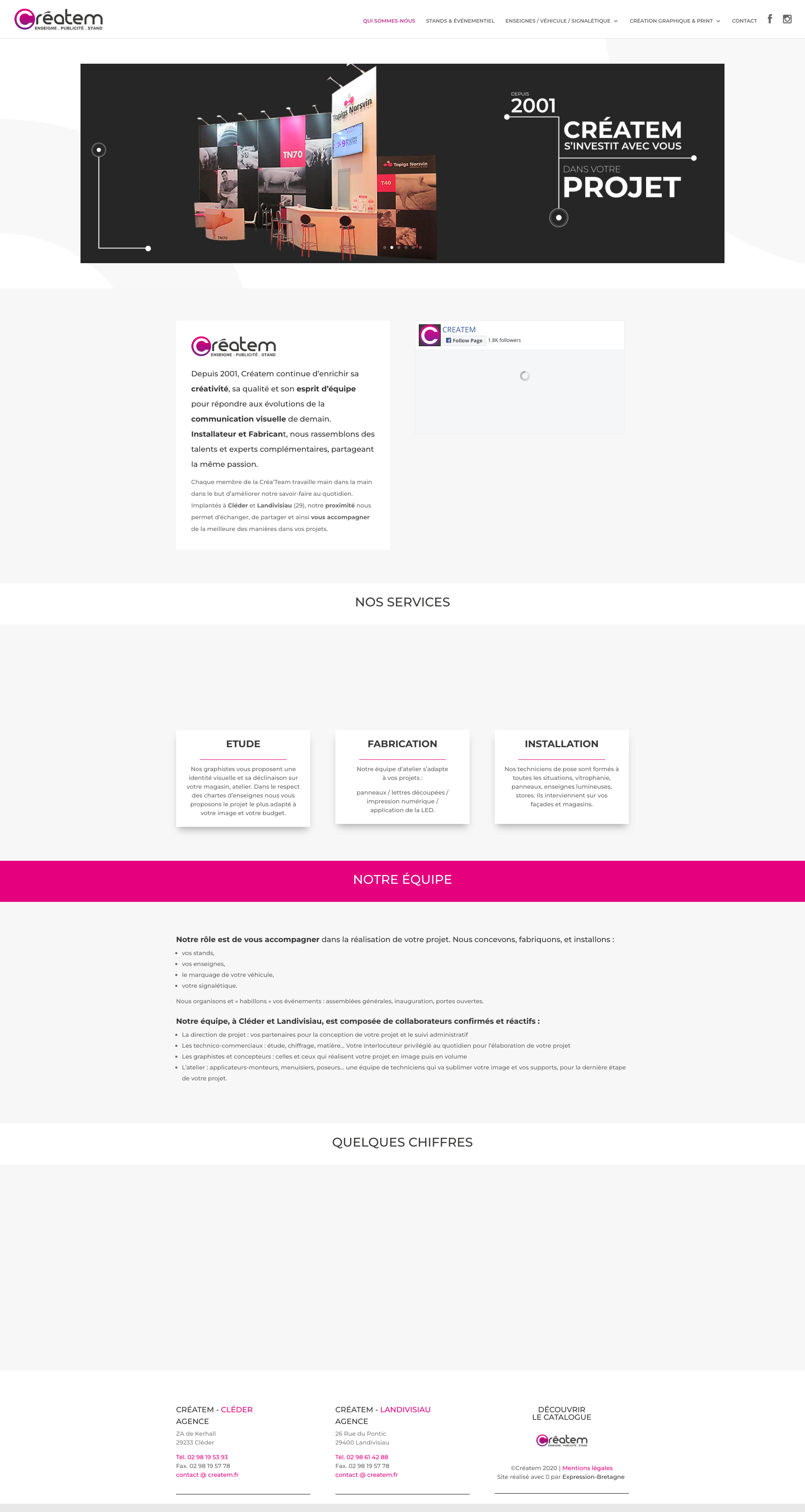 Aperçu du site