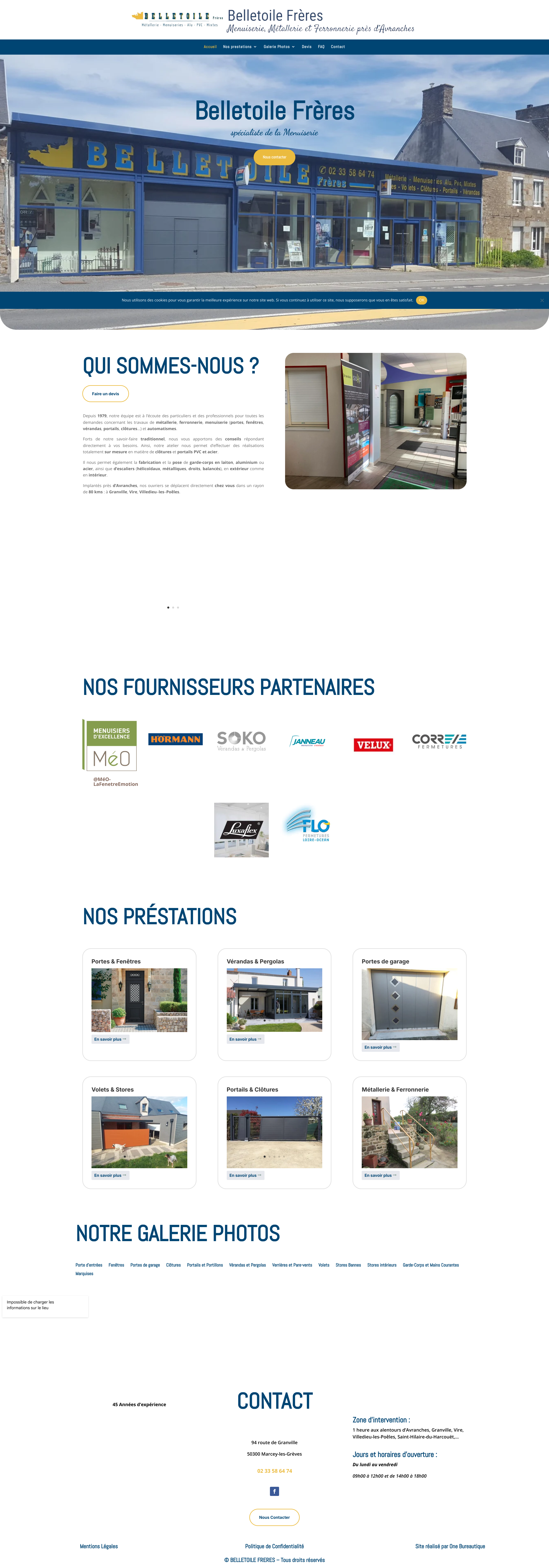 Aperçu du site