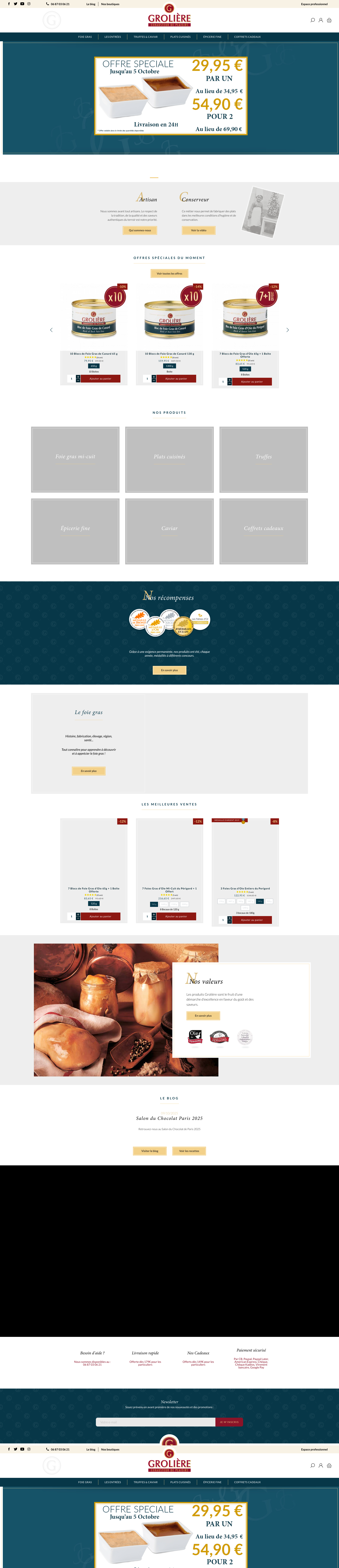 Aperçu du site