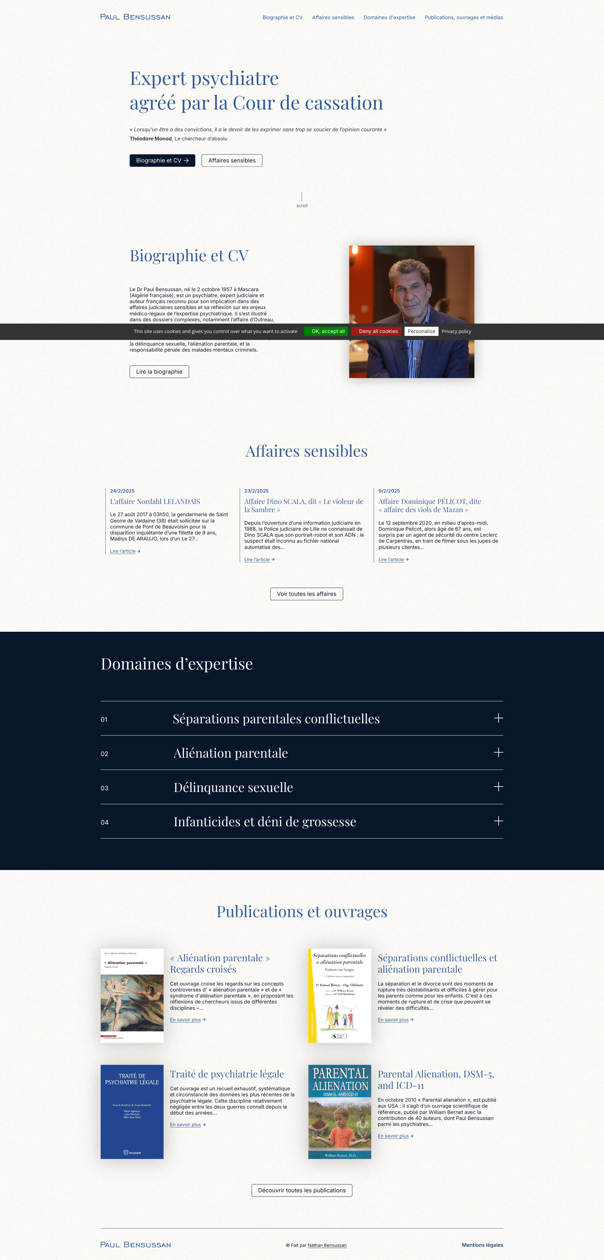 Aperçu du site