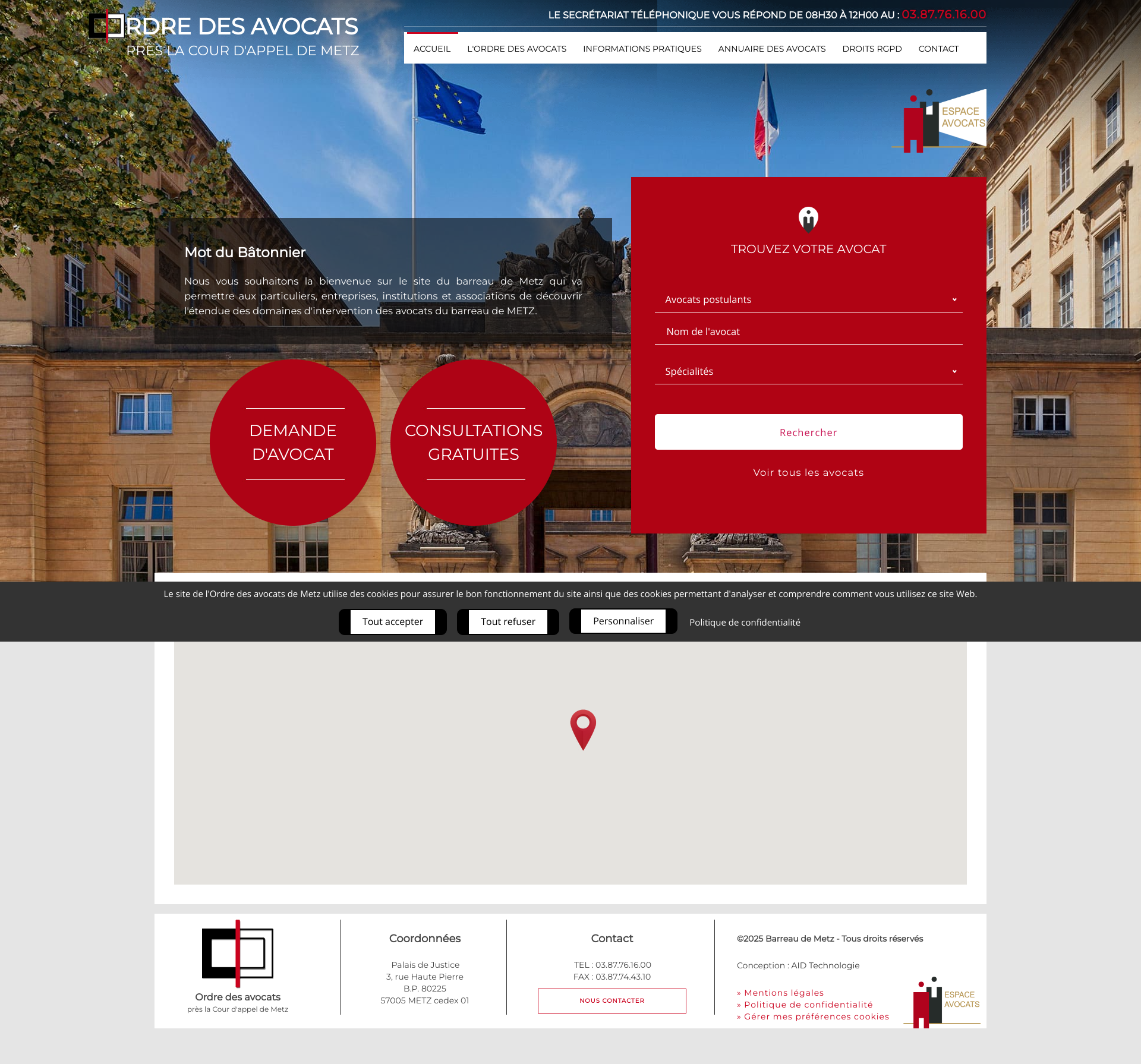 Aperçu du site
