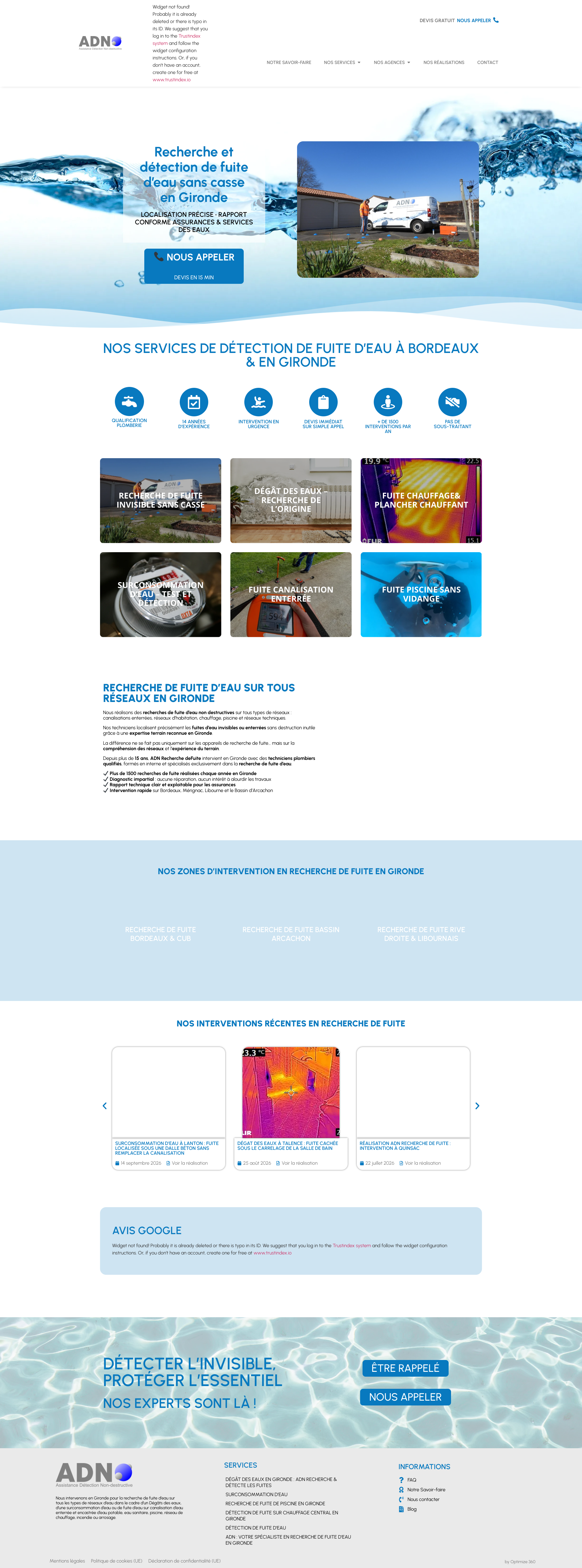 Aperçu du site