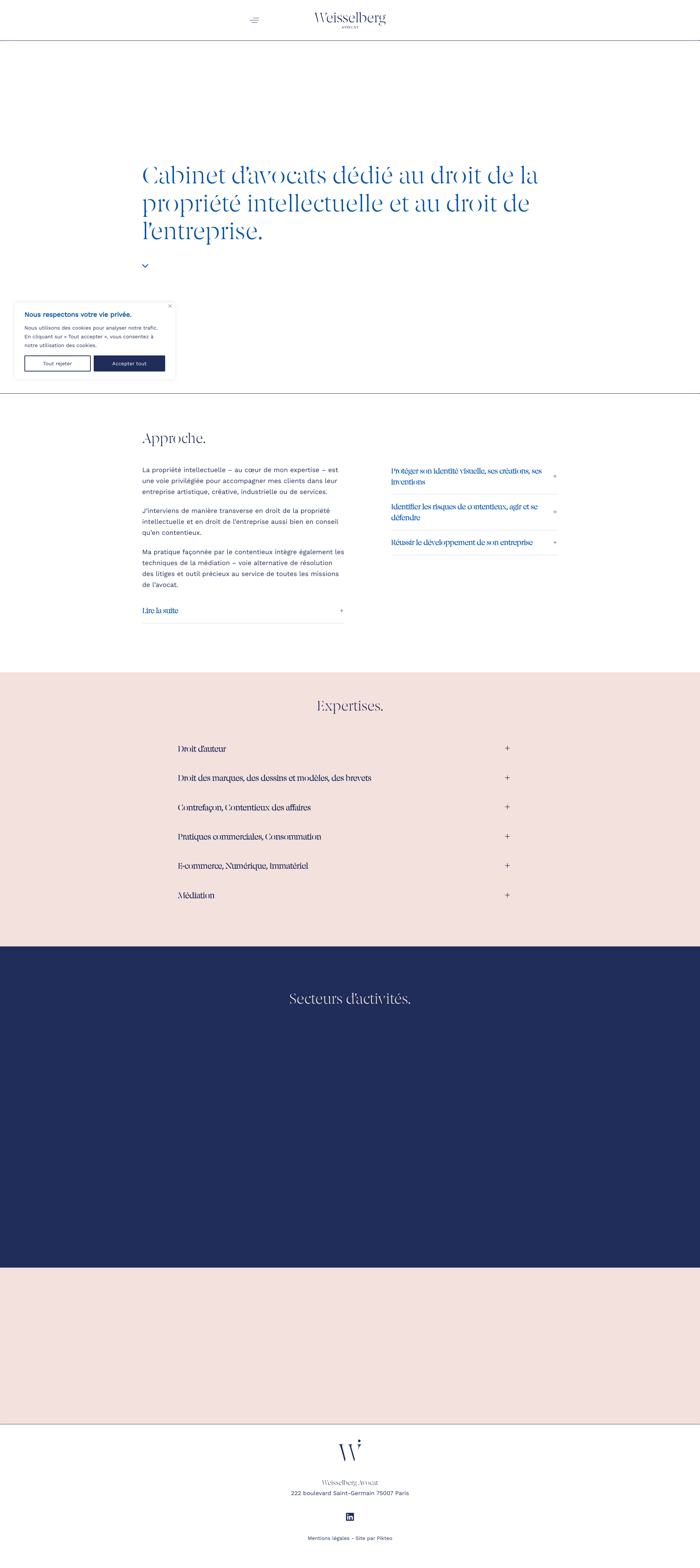 Aperçu du site