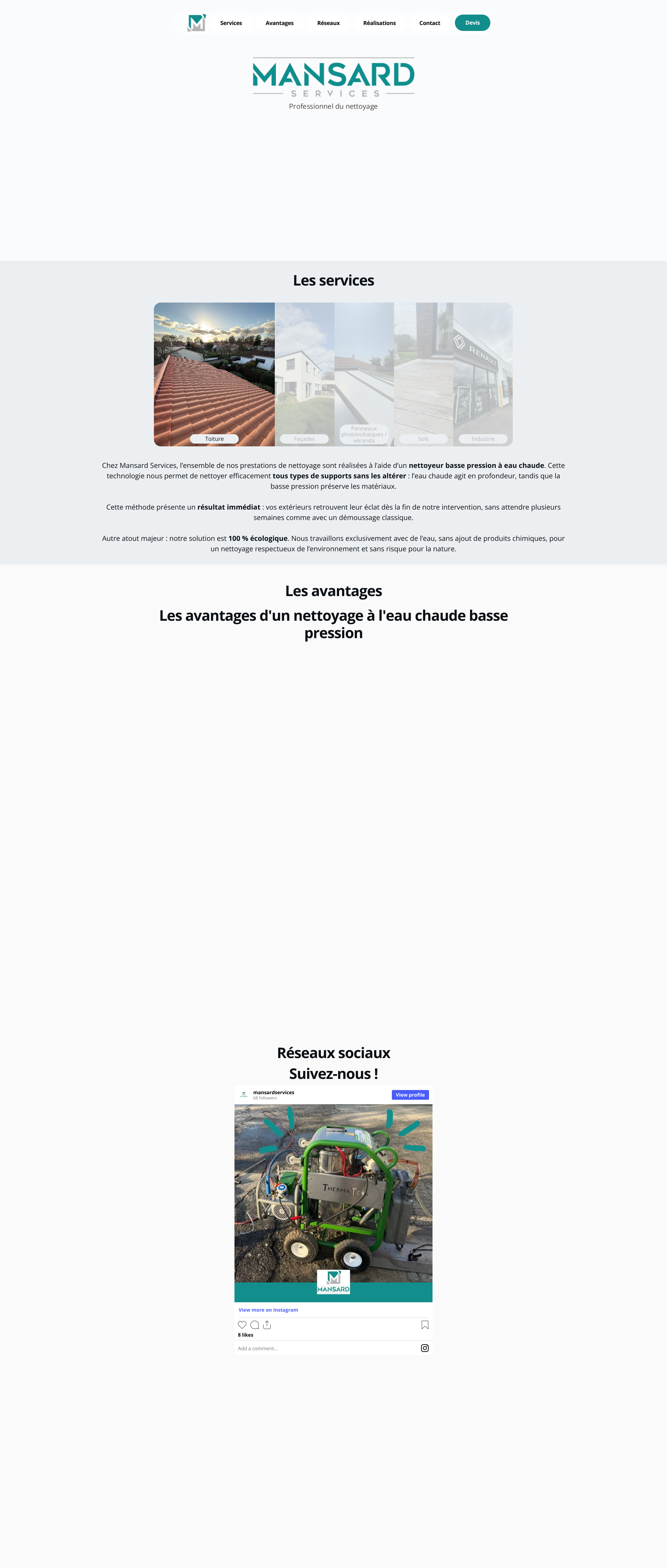 Aperçu du site