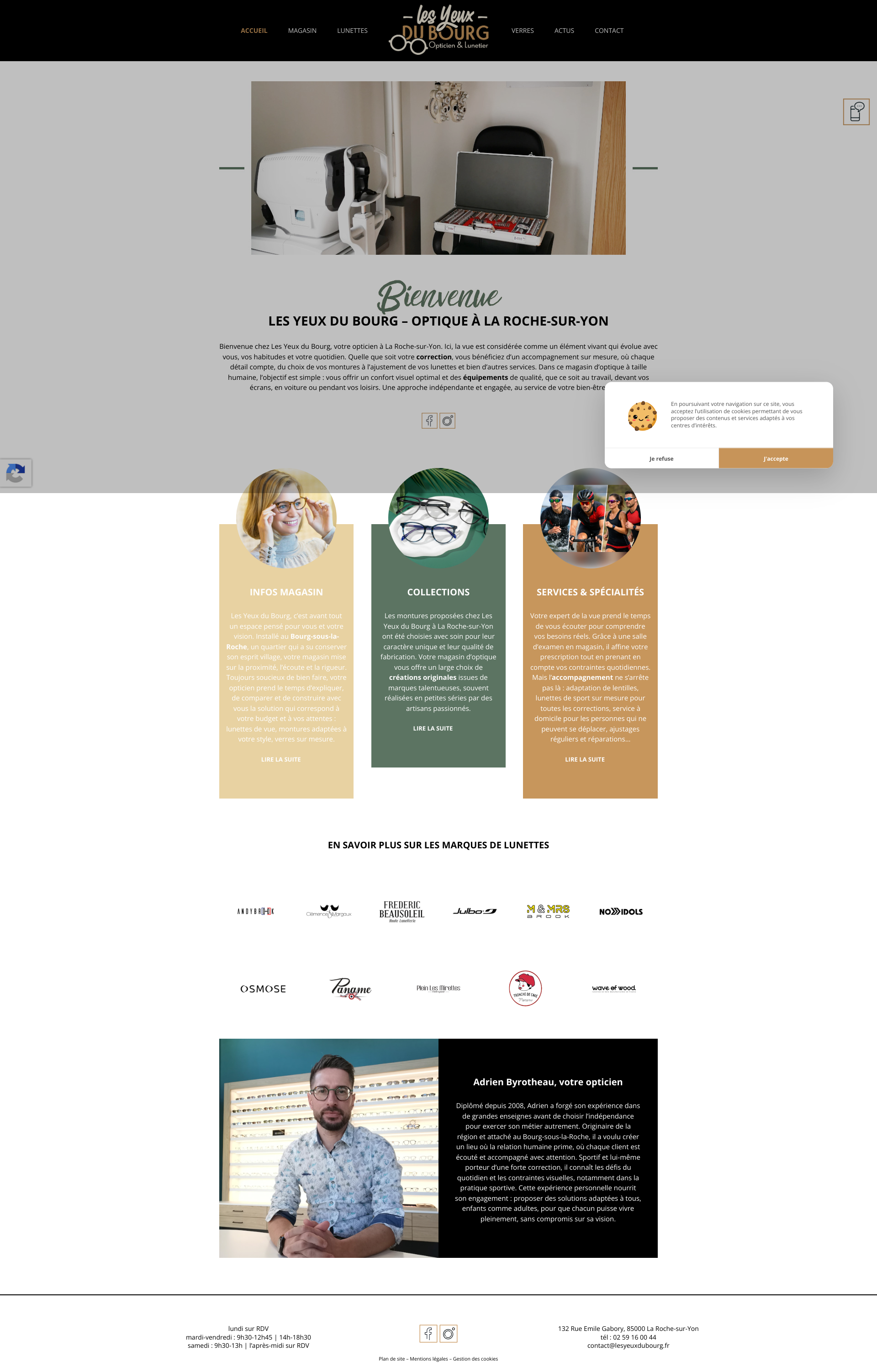Aperçu du site