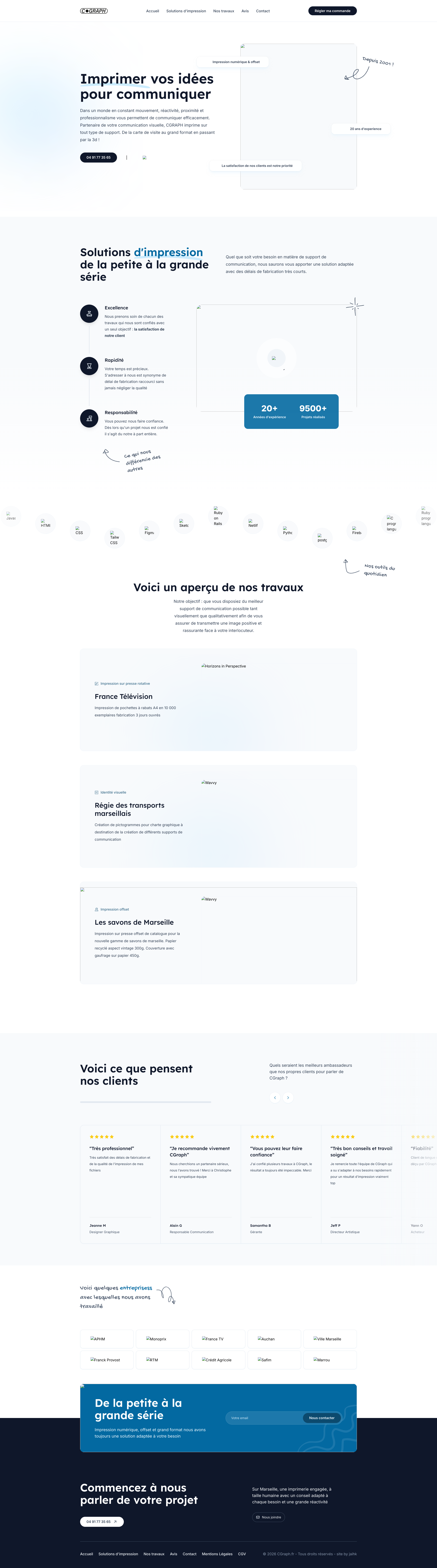 Aperçu du site