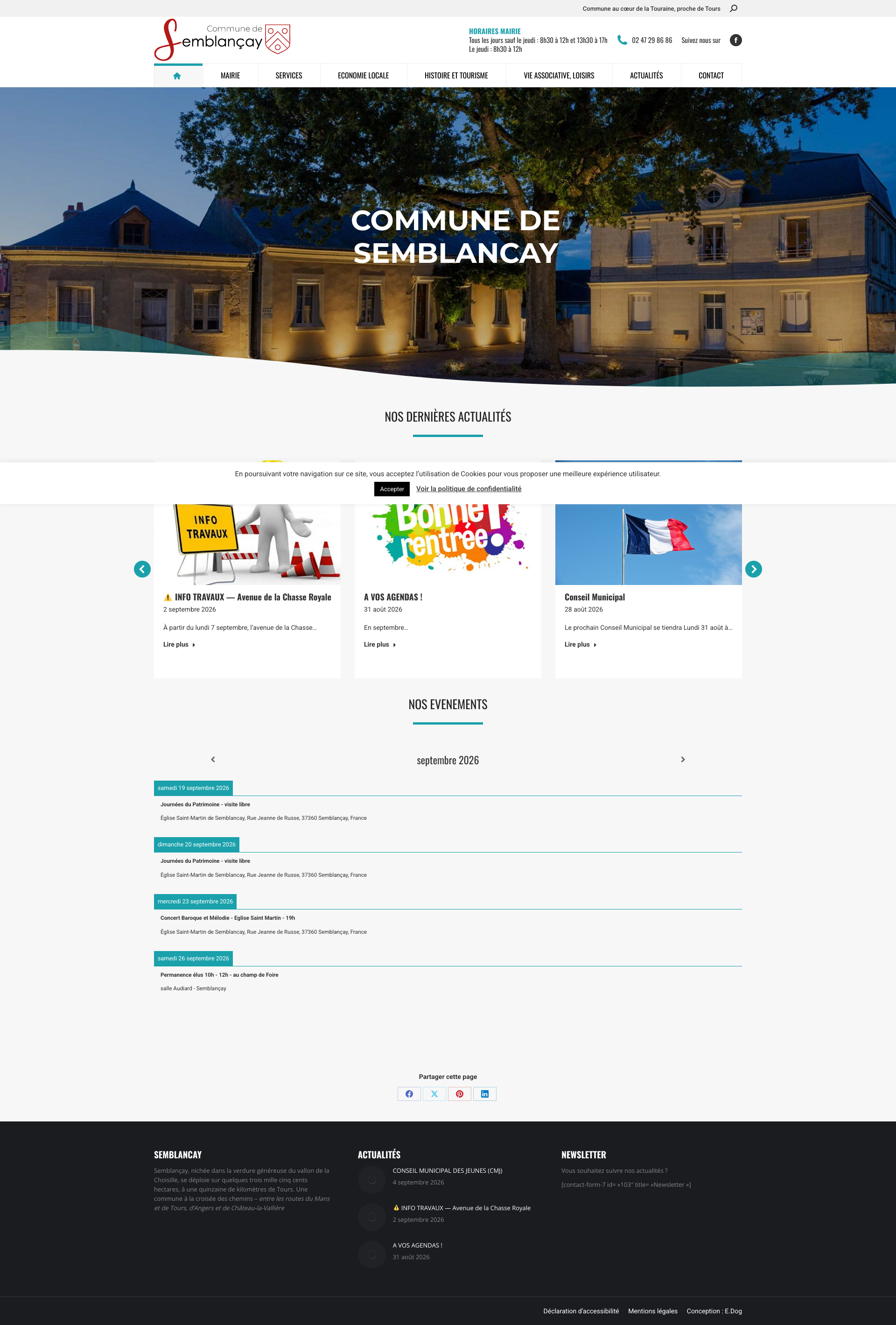 Aperçu du site