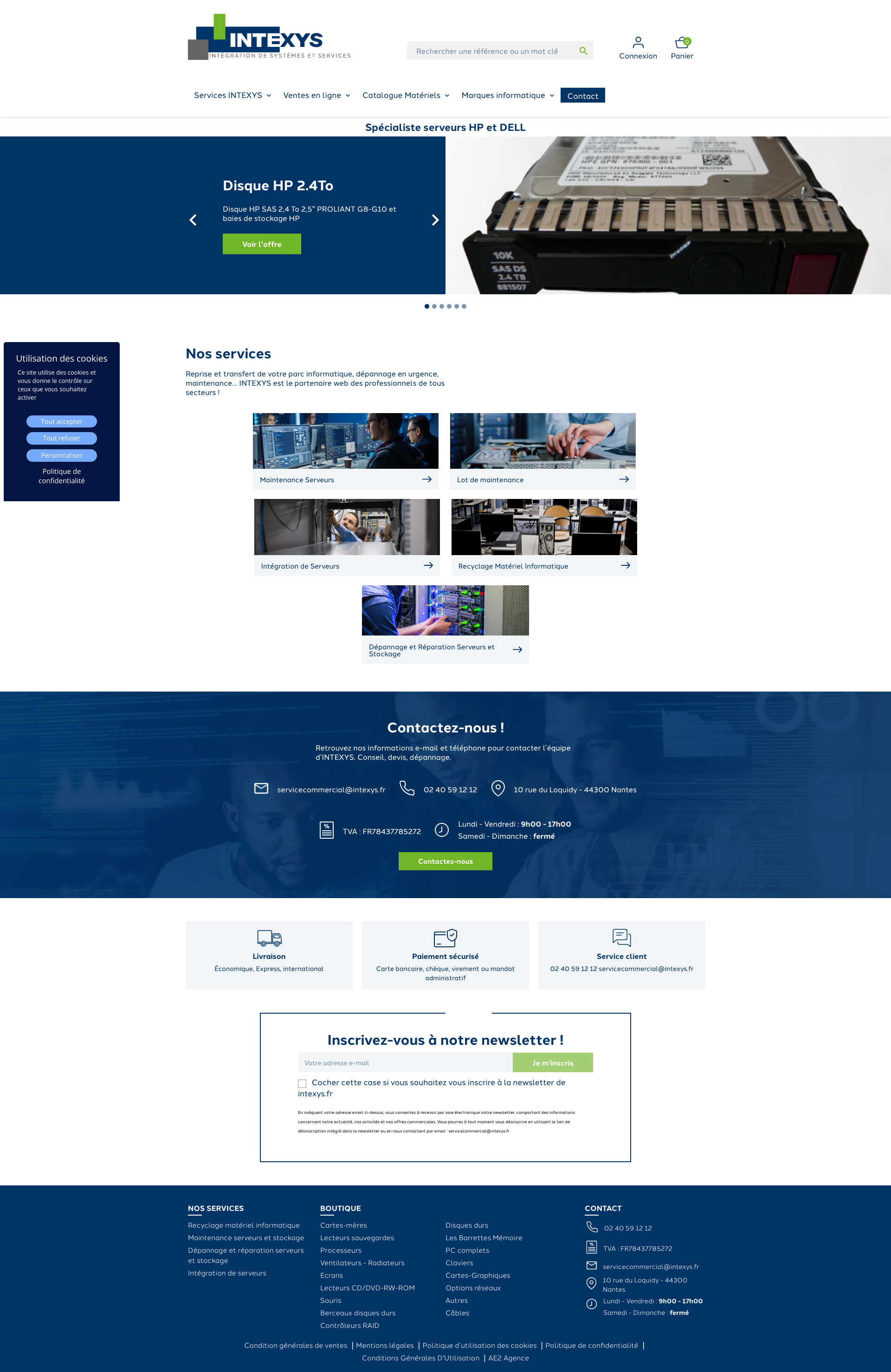 Aperçu du site
